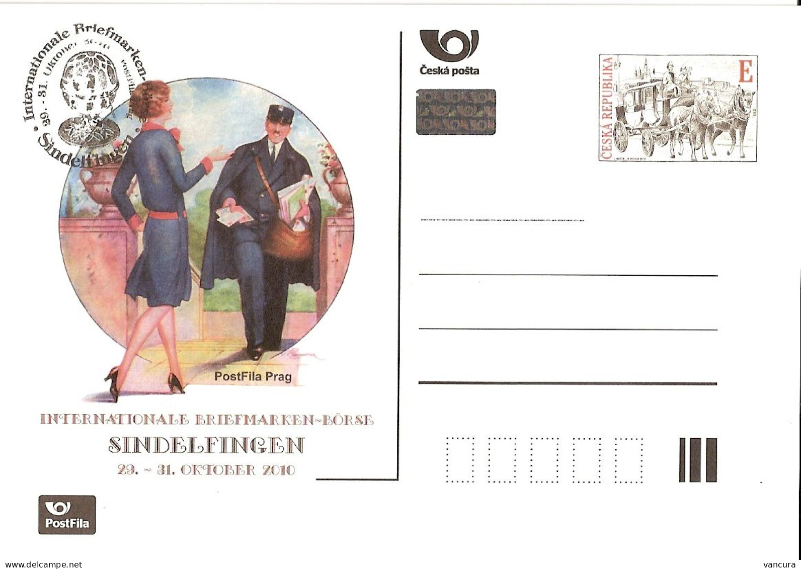 CDV A 179 Czech Republic Sindelfingen 2010 - Postcards