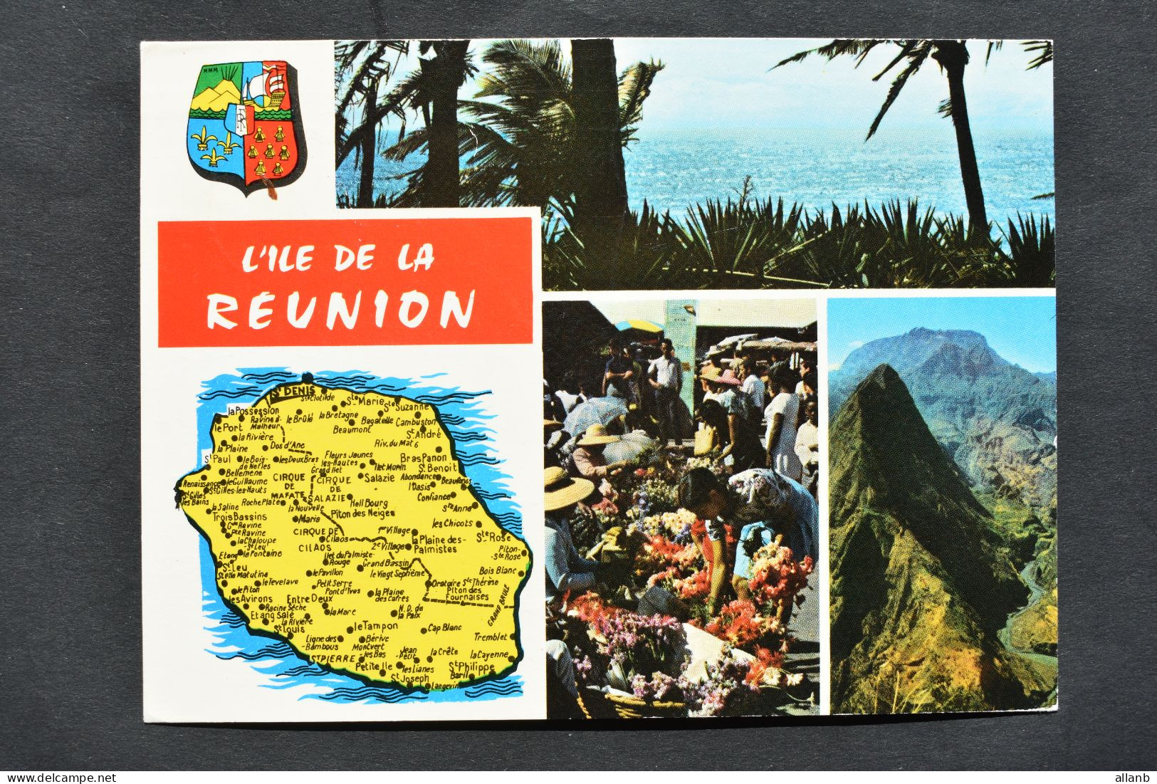 Réunion - CFA Arphila 75 N° 421 Sur Carte Postale De Saint Denis Du 6 Mars 1974 - Empreinte Sécap - Covers & Documents
