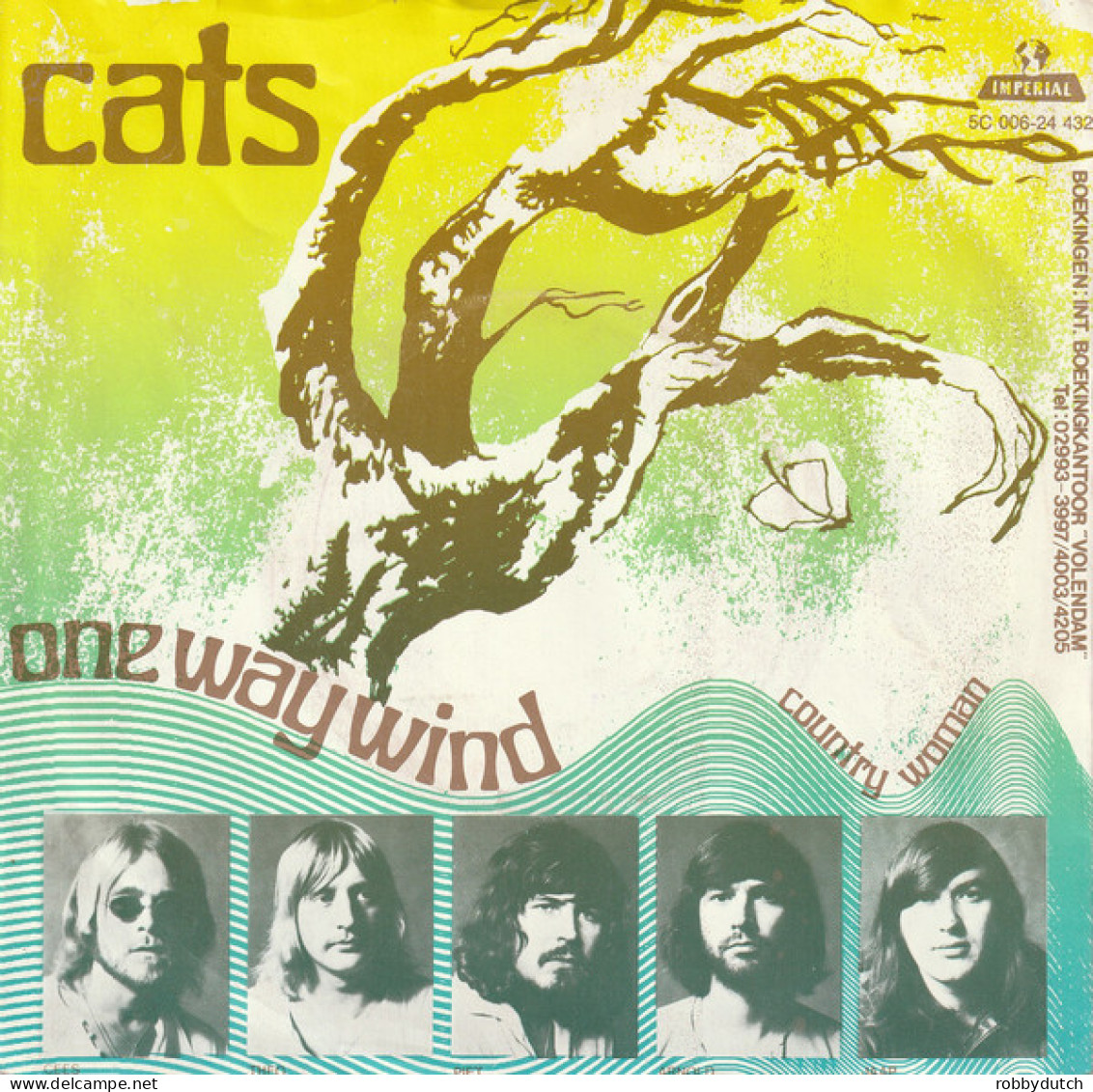 * 7" *  THE CATS - ONE WAY WIND (Holland1971) - Disco, Pop