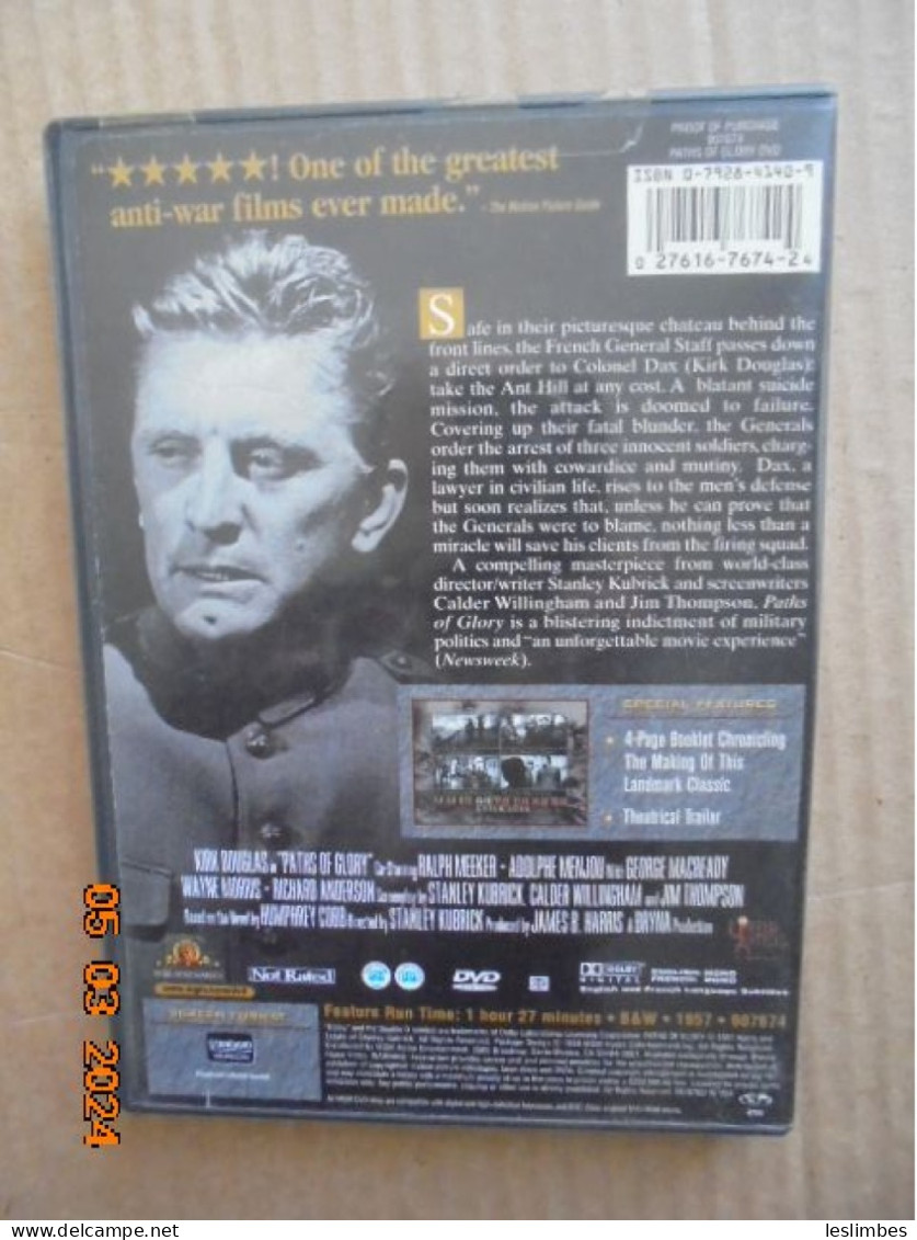 Paths Of Glory - [DVD] [Region 1] [US Import] [NTSC] Stanley Kubrick - History