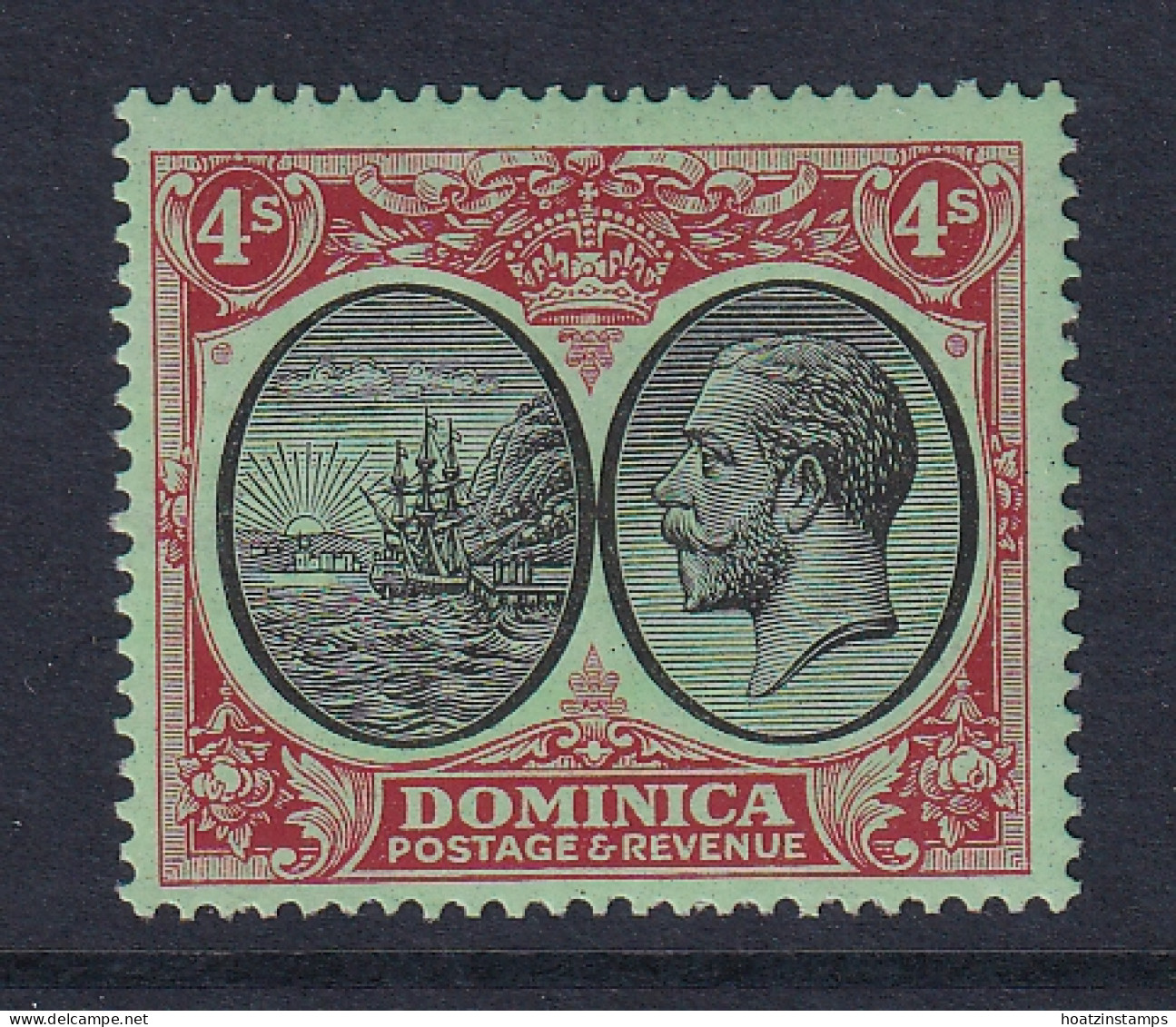 Dominica: 1923/33   KGV    SG87    4/-       MNH - Dominica (...-1978)