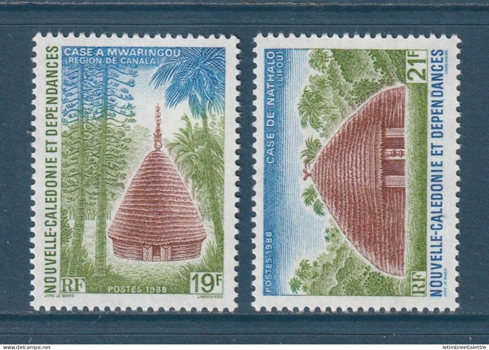 Nouvelle Calédonie - YT N° 553 Et 554 ** - Neuf Sans Charnière - 1988 - Nuevos