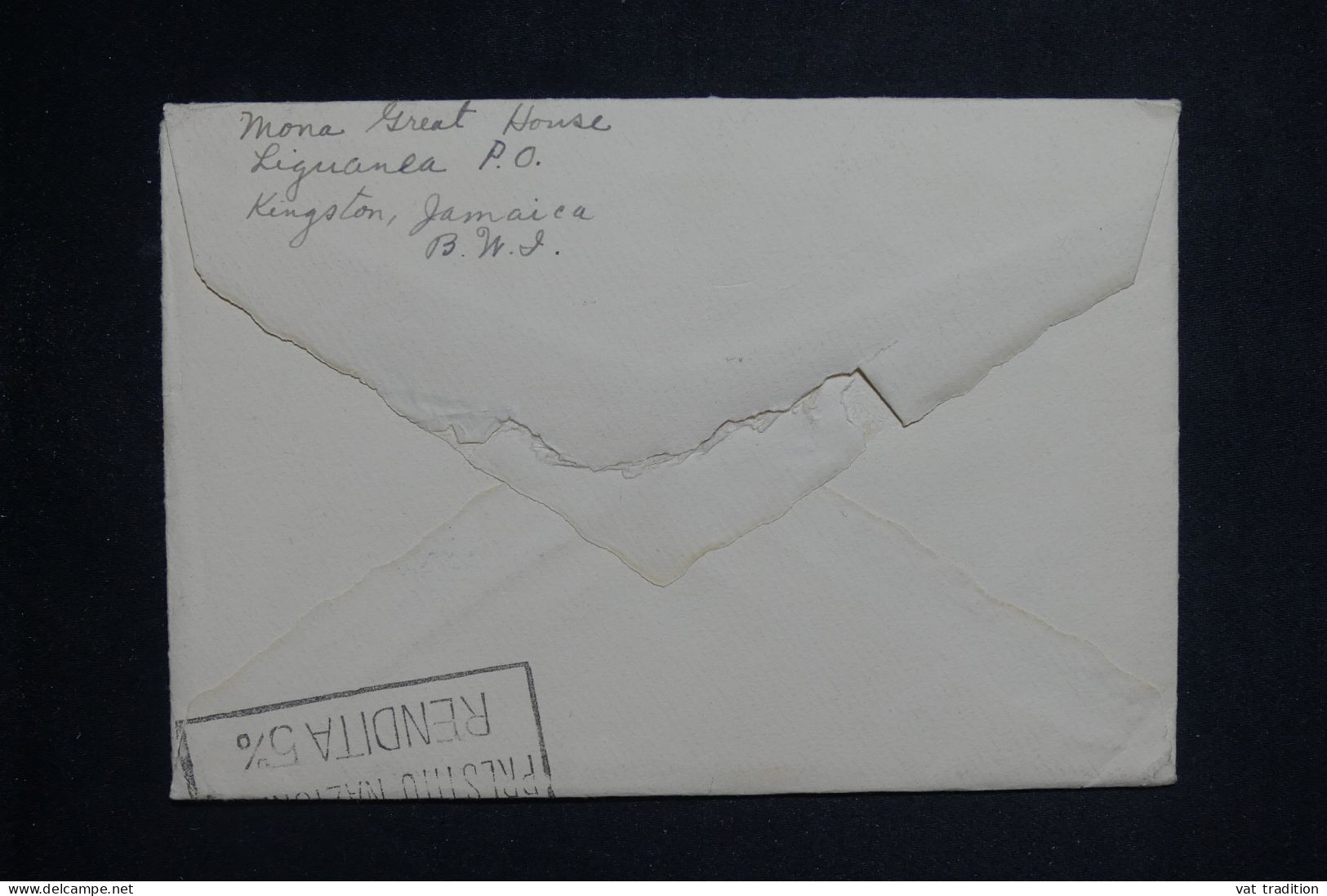 JAMAIQUE - Enveloppe De Kingston Pour L'Italie En 1935 - L 150448 - Giamaica (...-1961)