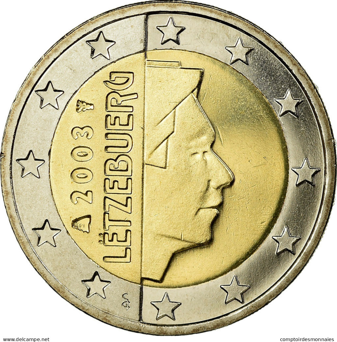 Luxembourg, 2 Euro, 2003, FDC, Bi-Metallic, KM:82 - Luxemburgo