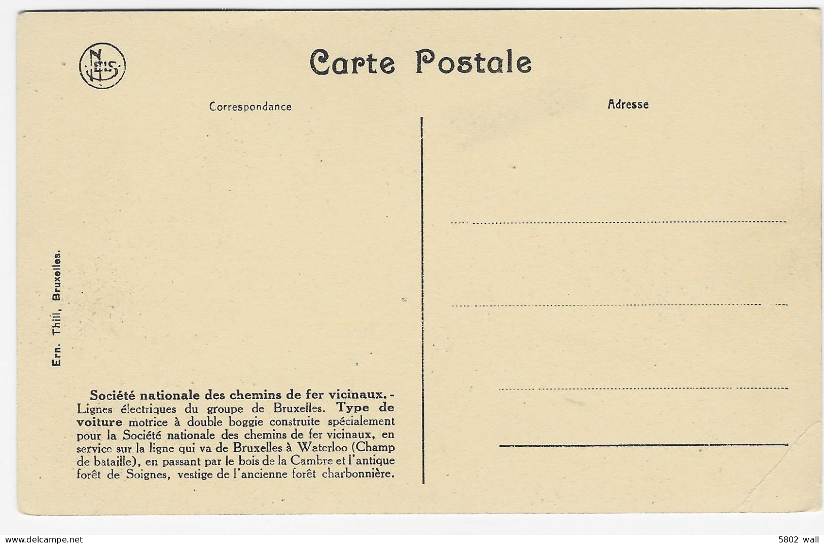 S.N.C.V. Groupe De Bruxelles : Voiture Motrice à Double Boggie - Public Transport (surface)