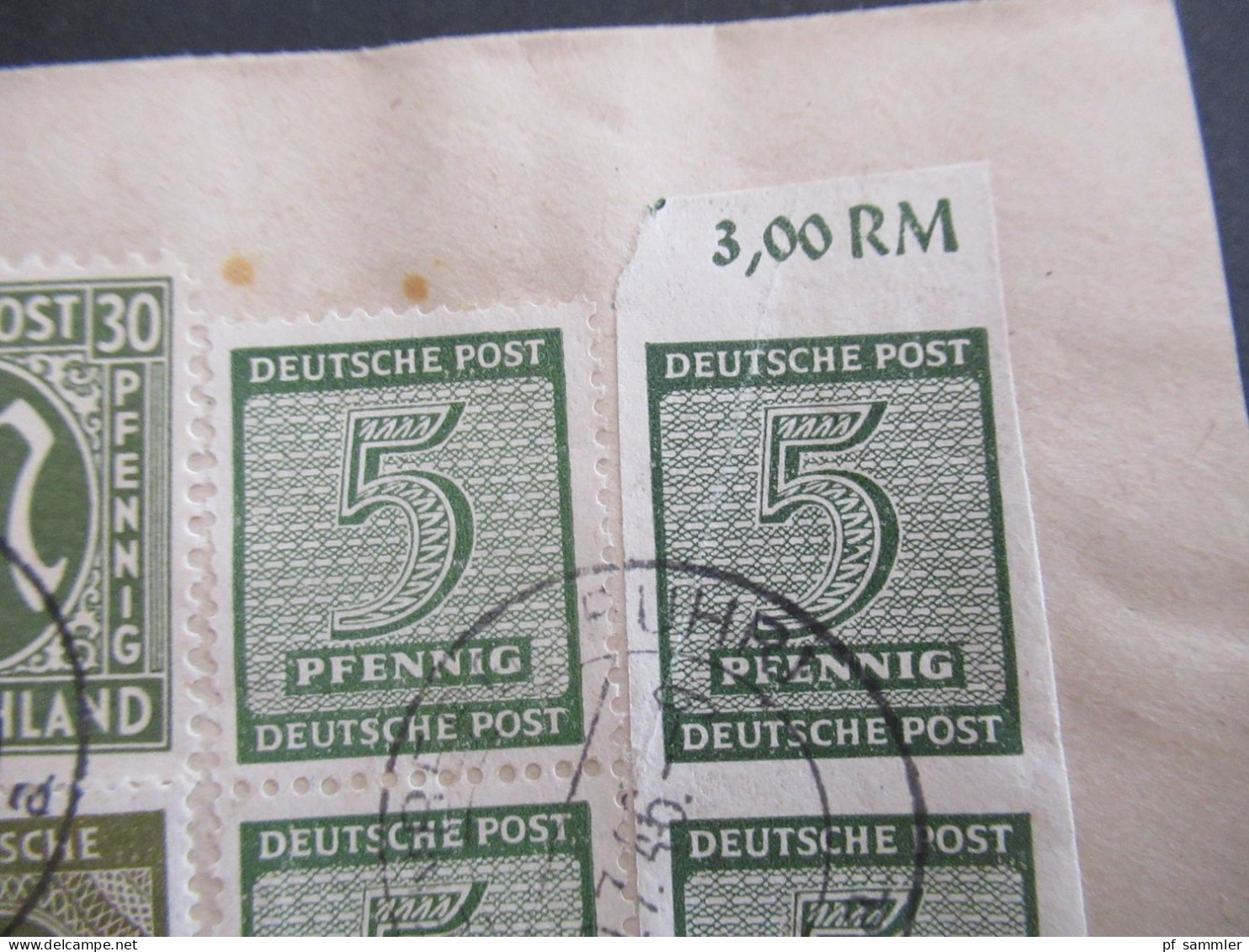 1946 Bizone Am Post MiF Mit SBZ West Sachsen U. Kontrollrat Einschreiben Fröndenberg (Ruhr) - Burglengenfeld Bayern - Lettres & Documents