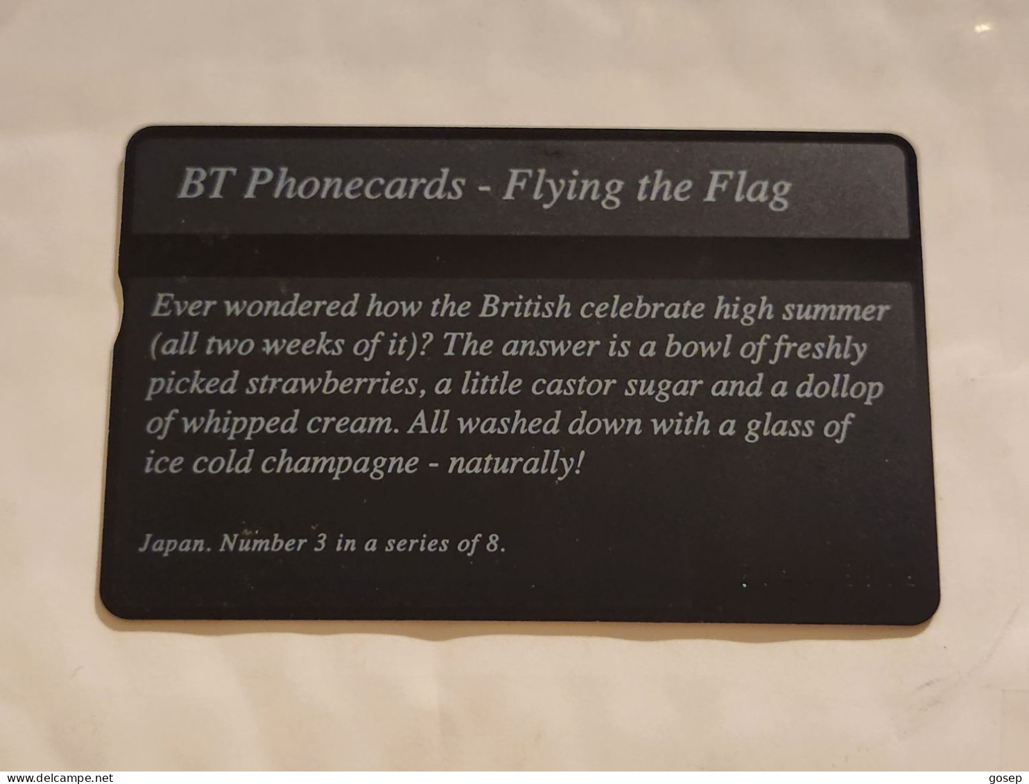 United Kingdom-(BTC157)Flying The Flag 3-(JAPAN)(1044)(100units)(526E41302)price Cataloge10.00£ Used+1card Prepiad Free - BT Edición Conmemorativa