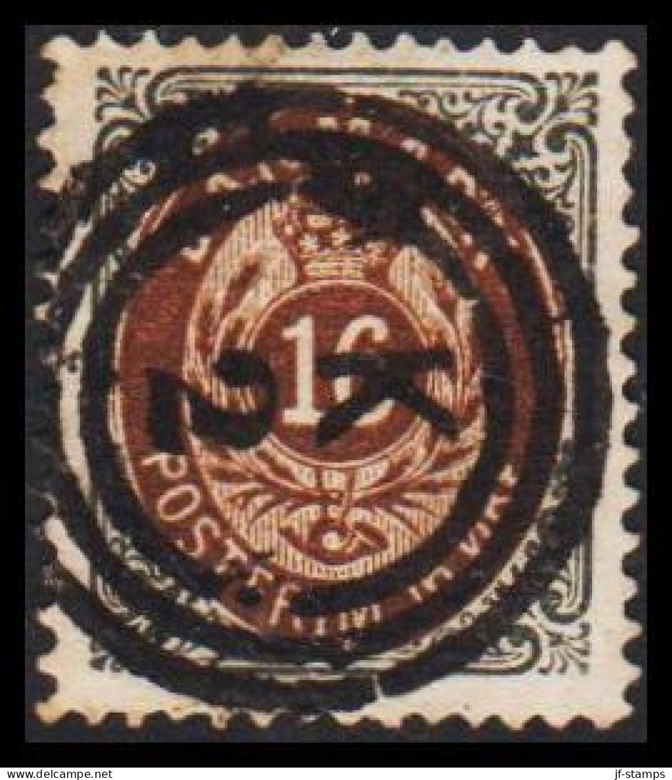 1875-1903. Bi-coloured. 16 Øre  Luxus Cancel K 2  (Michel 27) - JF543209 - Used Stamps