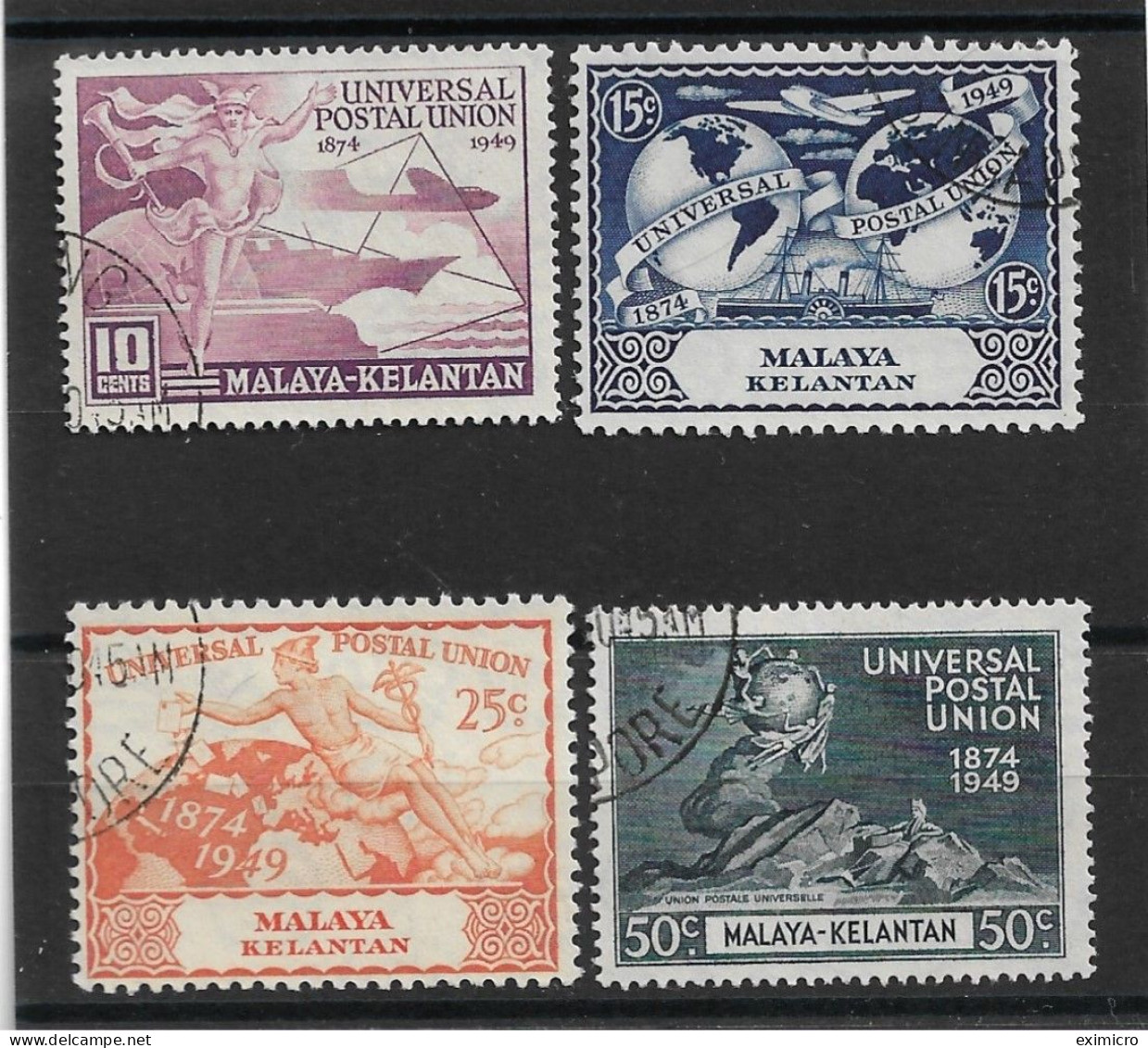MALAYA - KELANTAN 1949 SET  FINE USED Cat £15 - Kelantan