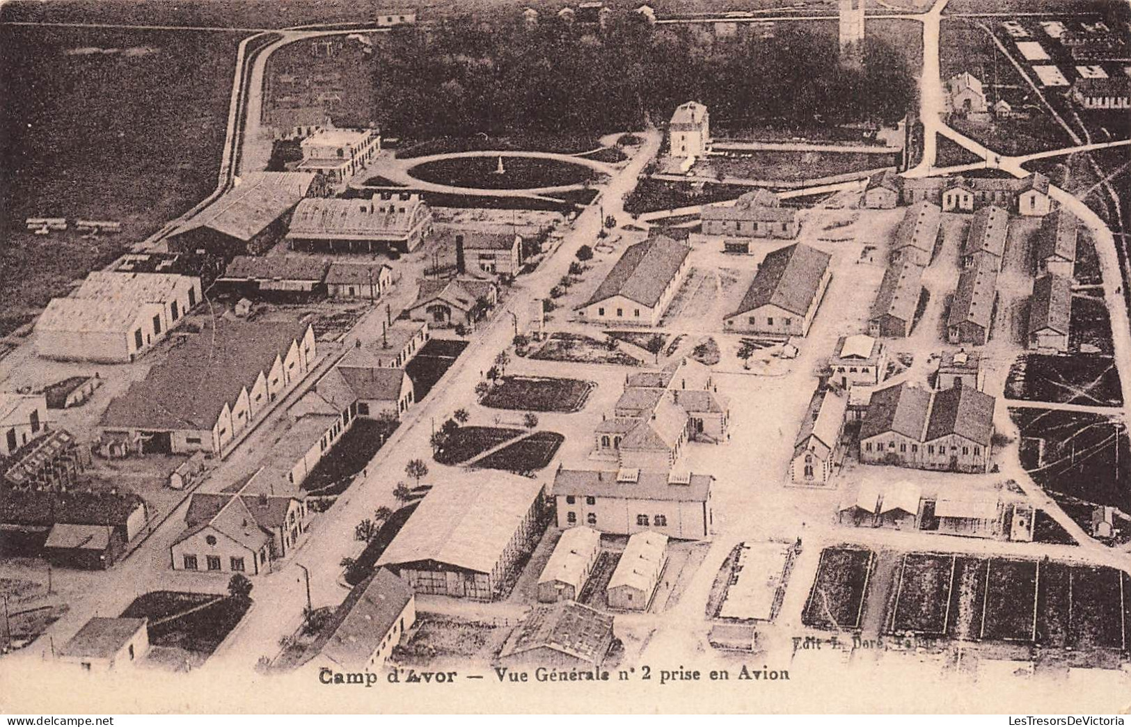 FRANCE - Vue Générale Du Camp D'Avor Prise En Avion - Carte Postale Ancienne - Autres & Non Classés