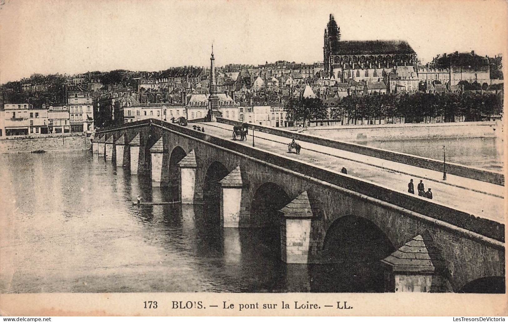 FRANCE - Blois - Vue Sur Le Pont Sur La Loire - L L - Vue Panoramique Du Pont - Carte Postale Ancienne - Blois