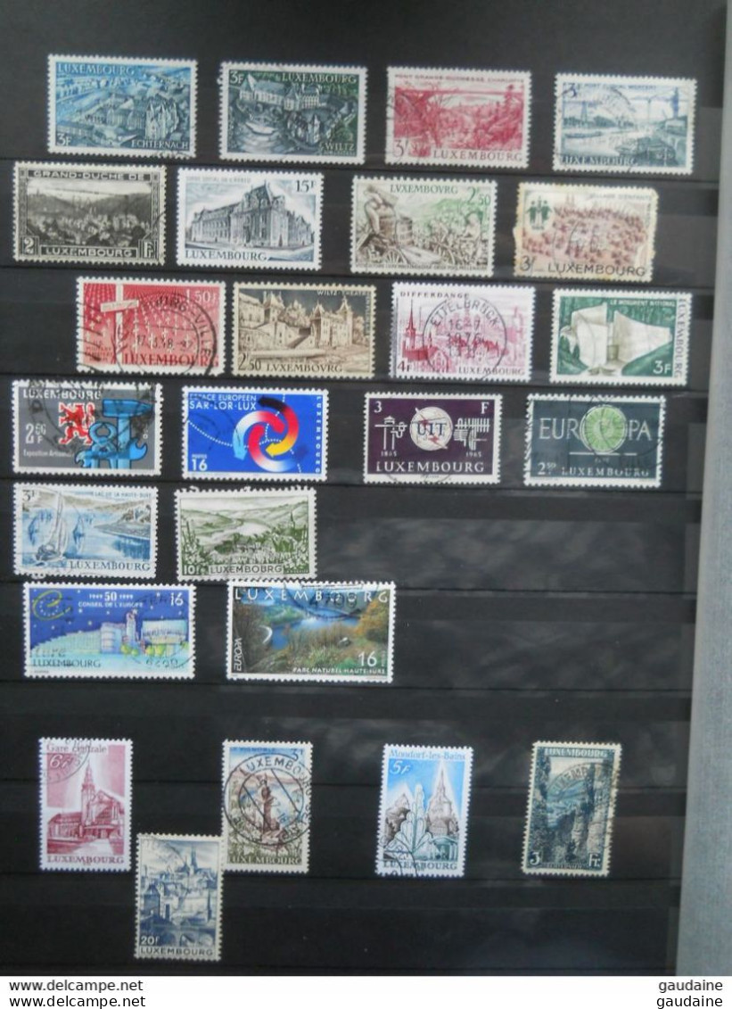 LUXEMBOURG - LOT DE 350 TIMBRES  DIFFERENTS - SET - COLLECTION - Verzamelingen