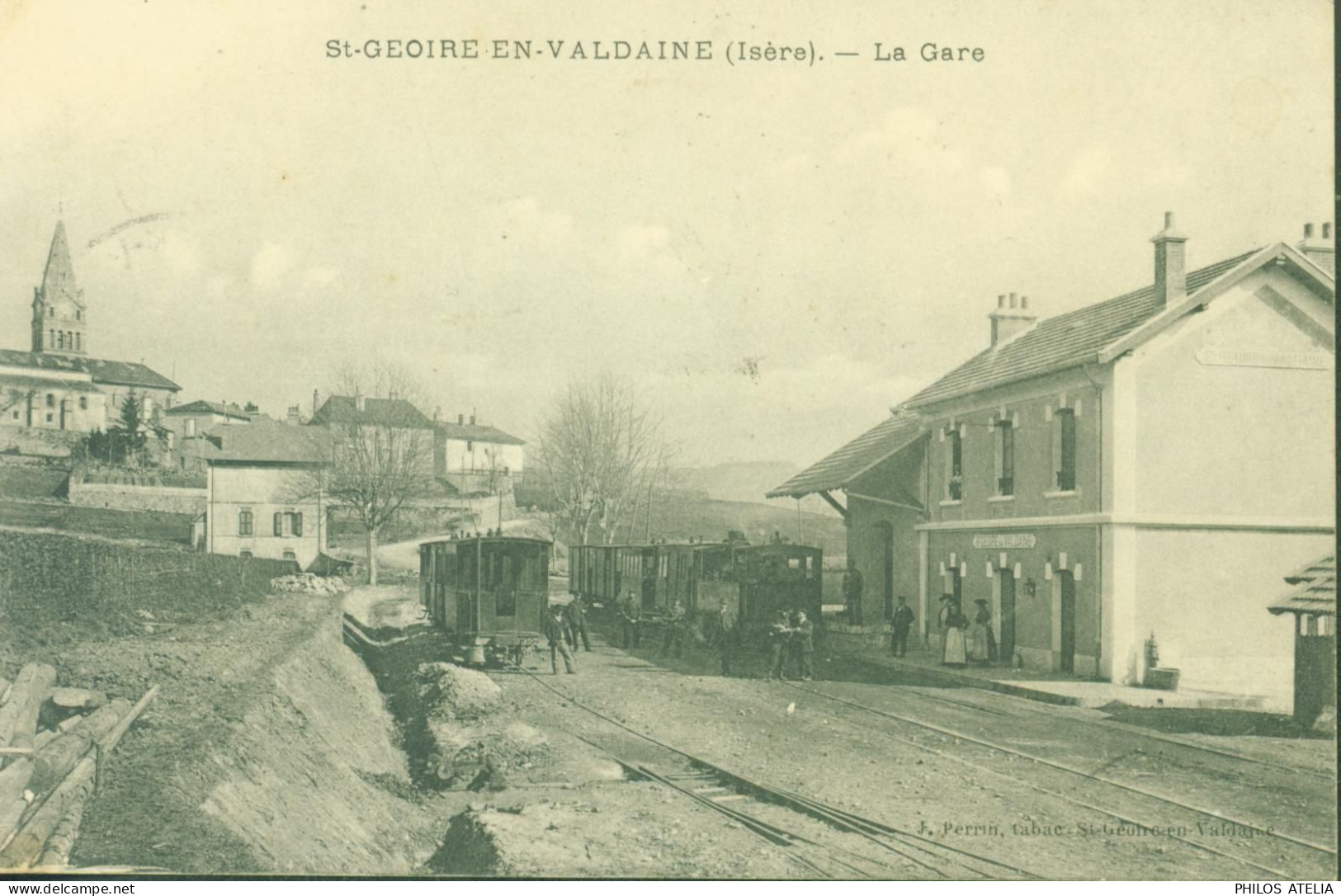 CPA CP [38] Isère > Saint-Geoire-en-Valdaine La Gare YT 137 CAD 1911 - Saint-Geoire-en-Valdaine