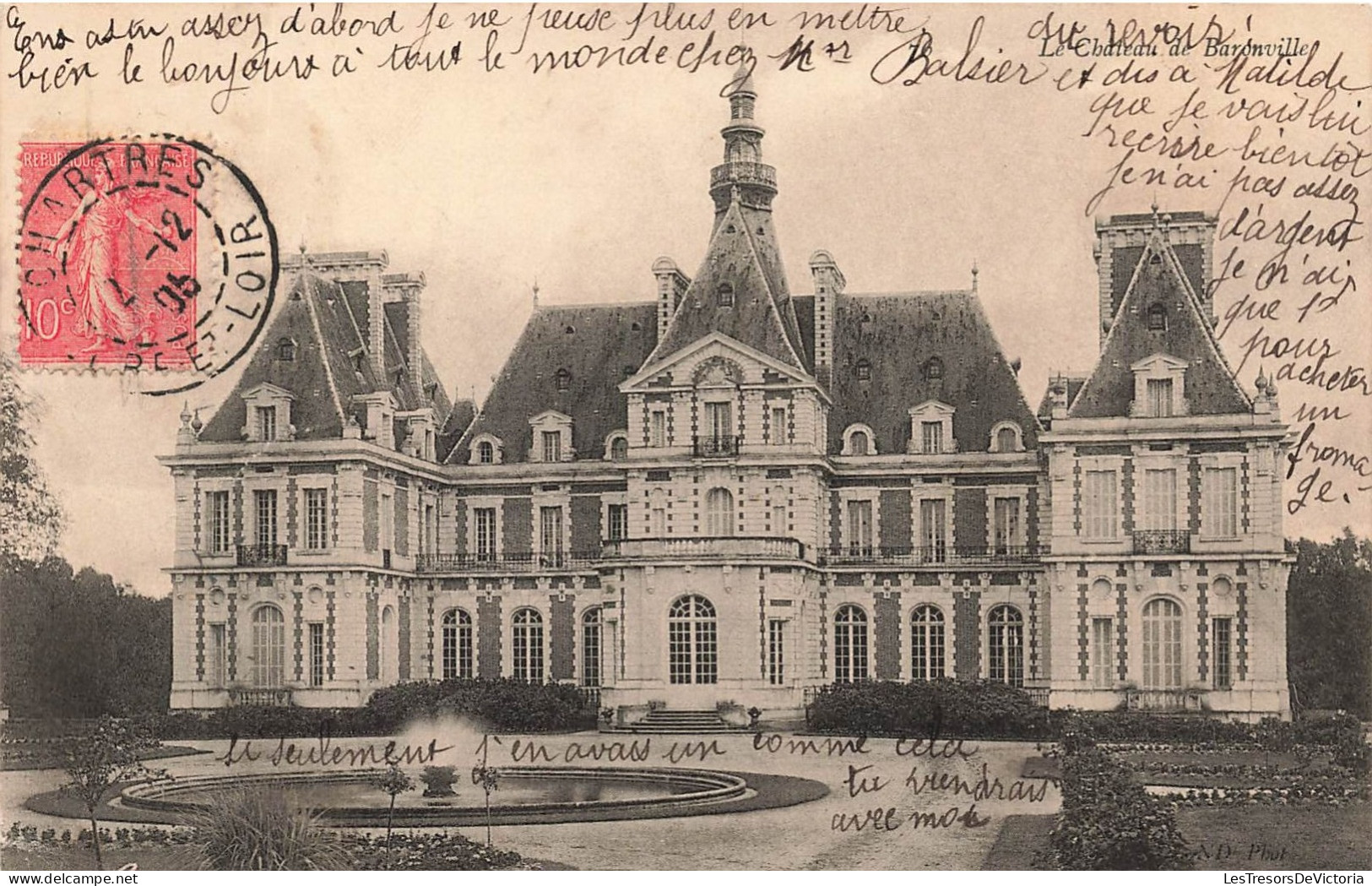 FRANCE - Le Château De Baronville - Vue Générale Du Château - Vue De L'extérieur - Carte Postale Ancienne - Other & Unclassified