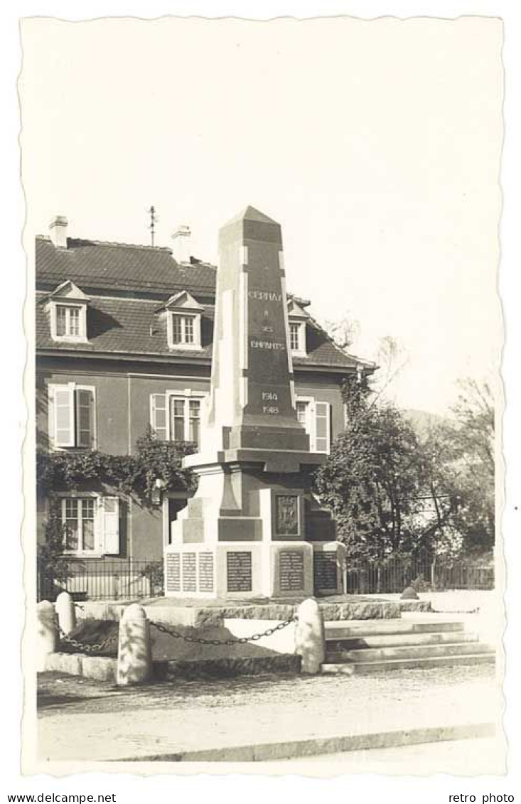 Cpa Carte-photo Monument Aux Morts De Cernay ( Haut Rhin ) - Cernay