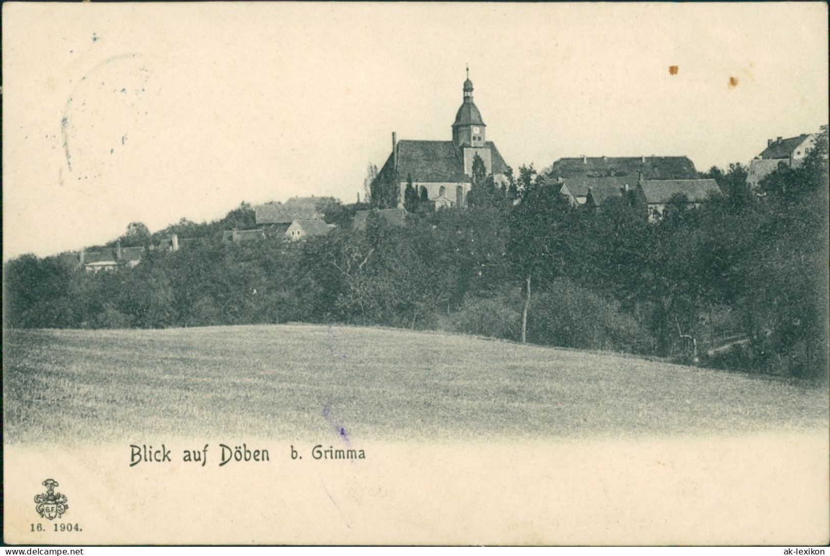 Ansichtskarte Döben-Grimma Blick Auf Die Stadt 1904  - Grimma