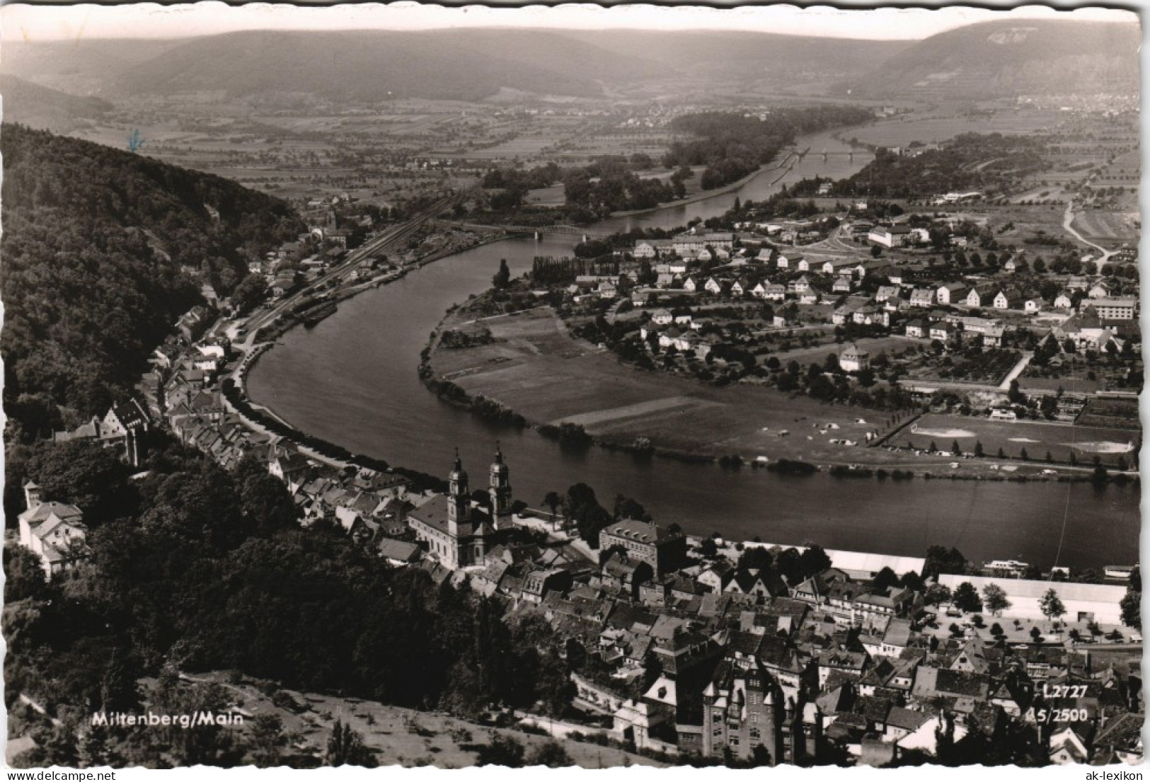 Ansichtskarte Miltenberg (Main) Panorama-Ansicht Blick Main 1959 - Miltenberg A. Main