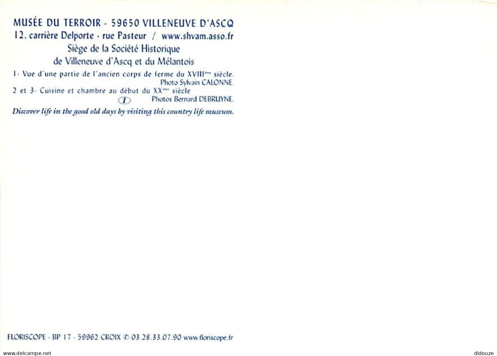 59 - Villeneuve D'Ascq - Le Musée Du Terroir - Multivues - Costumes De La Belle époque - Carte Neuve - CPM - Voir Scans  - Villeneuve D'Ascq