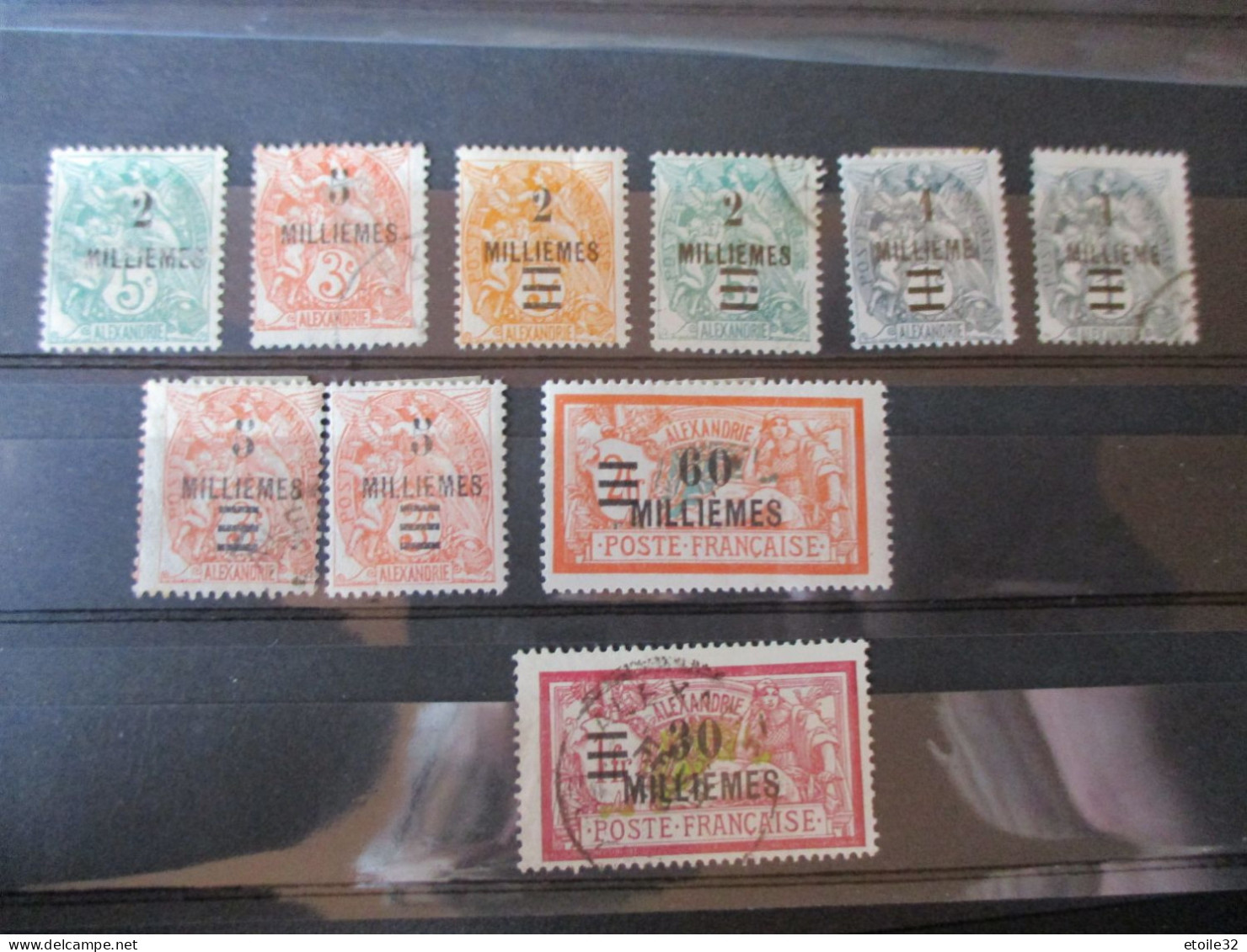 Lot  D' ALEXANDRIE MH * - Unused Stamps