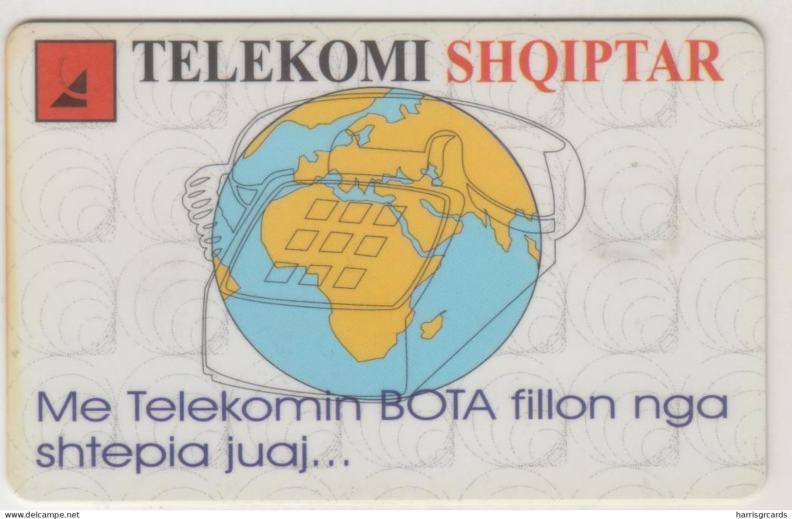 ALBANIA - Phone And Globe "V12/96" ,Chip:S30 (Module 34), 12/96, 100 U, Used - Albanien