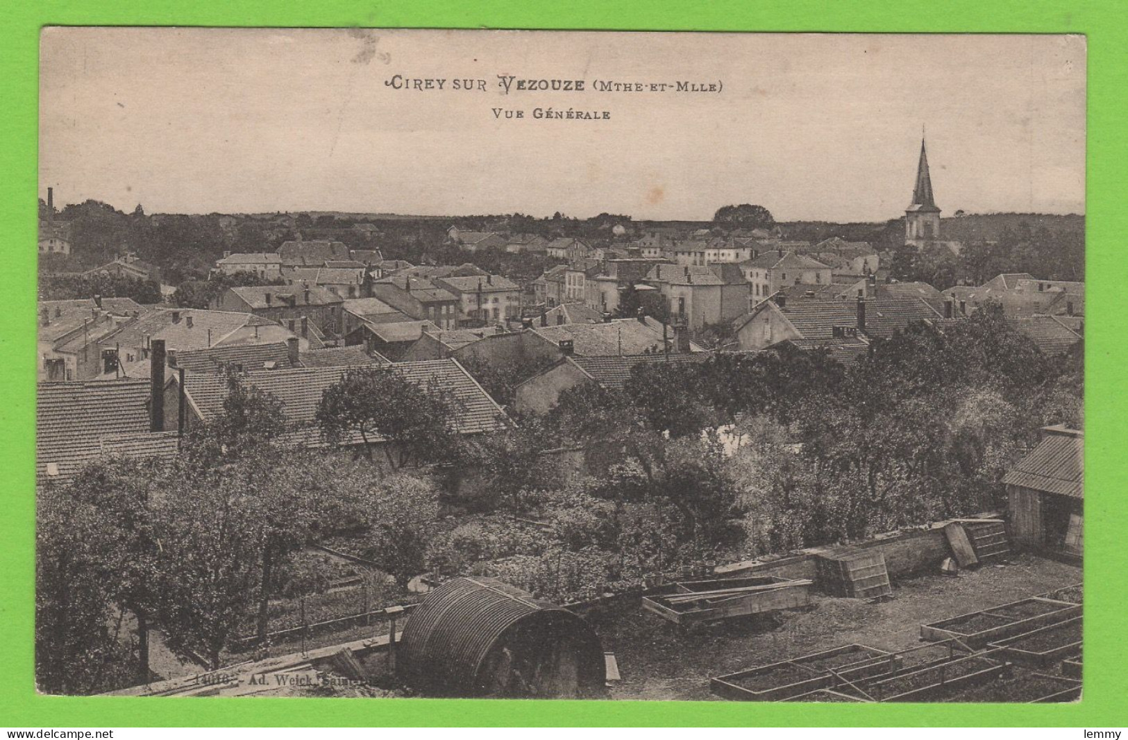 54 - CIREY-SUR-VEZOUZE -  PANORAMA - PUBLICITÉ COMPTOIR D'ASSURANCES LEHODEY, RENNES (35) Rue MOTTE-PICQUET - Cirey Sur Vezouze