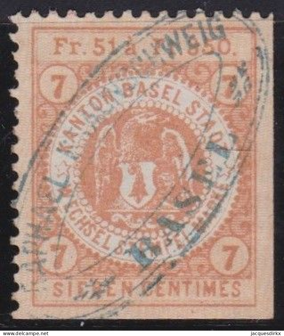 Suisse   .  Yvert  .    Timbre     .        O        .    Oblitéré - 1843-1852 Kantonalmarken Und Bundesmarken