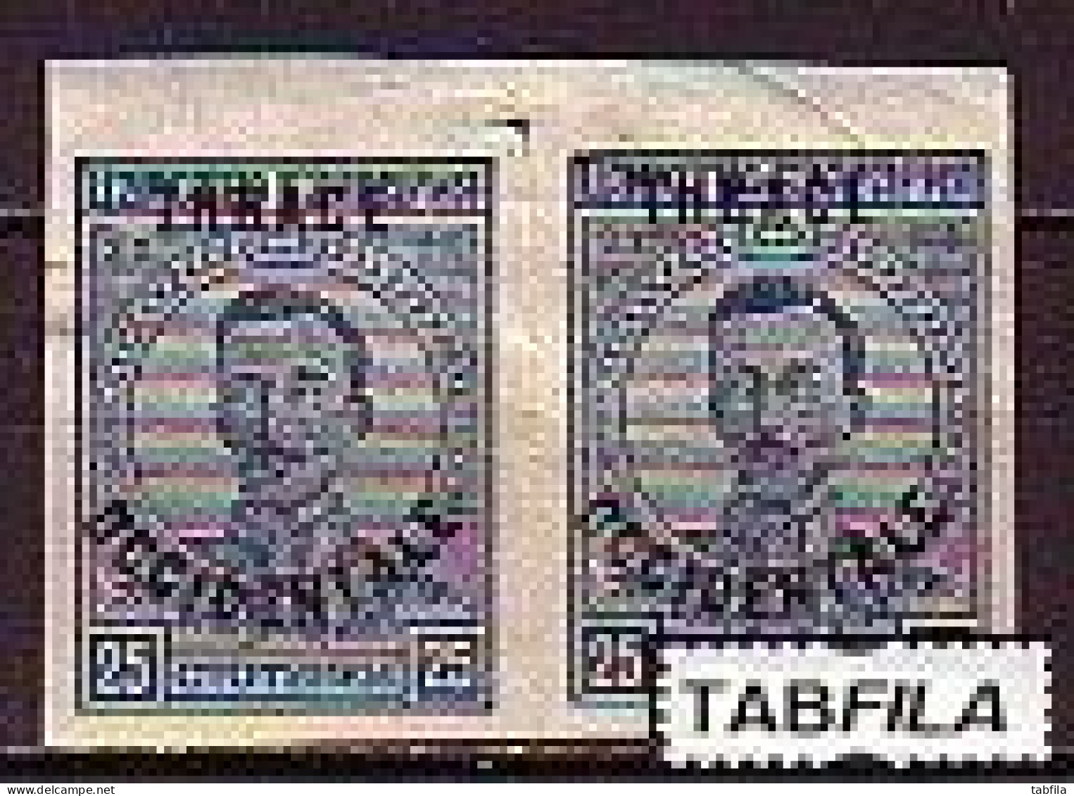 BULGARIA - 1920 - Tim.de 1919 Avec Surcharge "Thrace Occidentale" -  25st -  Mi No 23 MNH Paire  Non Dent - Unused Stamps