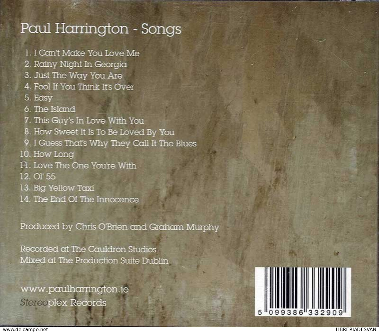 Paul Harrington - Songs. CD - Disco & Pop