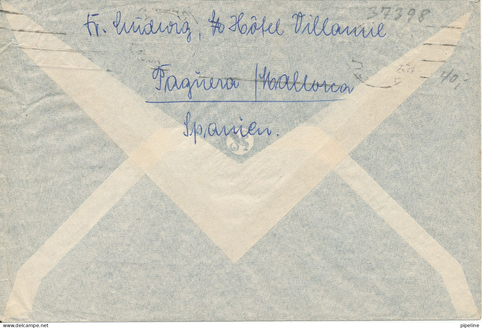 Spain Air Mail Cover Sent To Germany Good Single Franked - Lettres & Documents