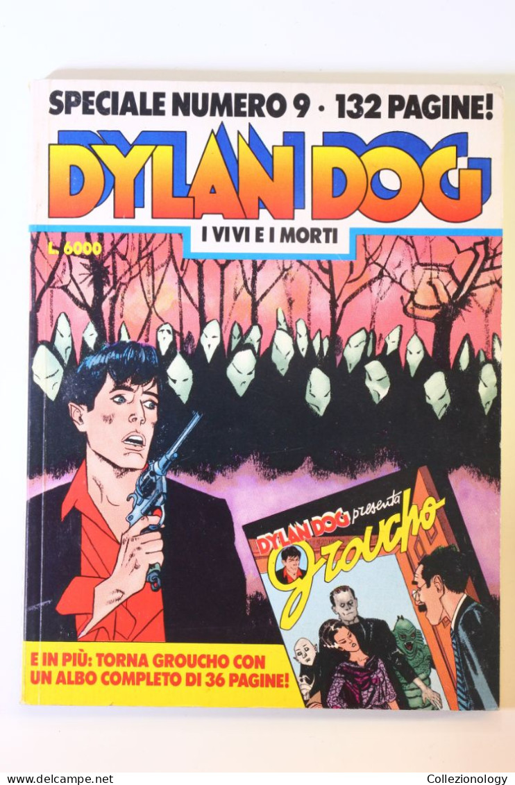 FUMETTO DYLAN DOG SPECIALE 132 PAGINE N.9 I VIVI E I MORTI ORIGINALE 1995 BONELLI EDITORE - Dylan Dog