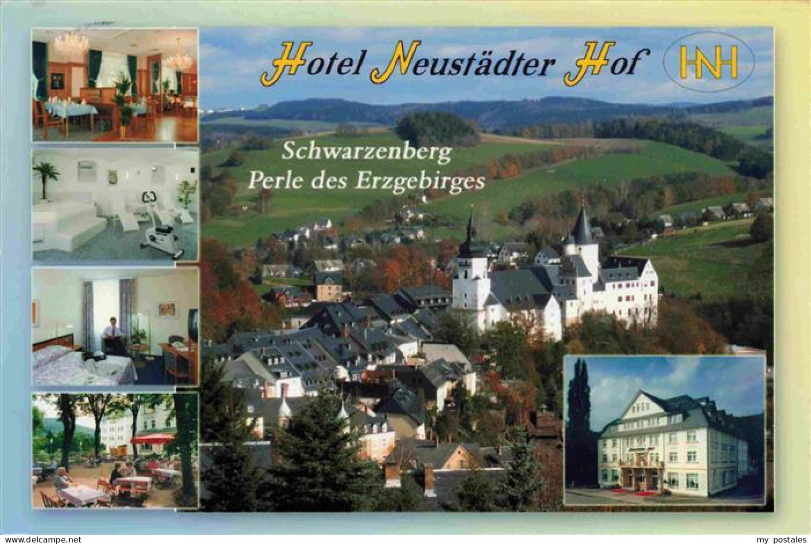 73964022 Schwarzenberg__Erzgebirge_Sachsen Hotel Neustaedter Hof Panorama Schlos - Schwarzenberg (Erzgeb.)