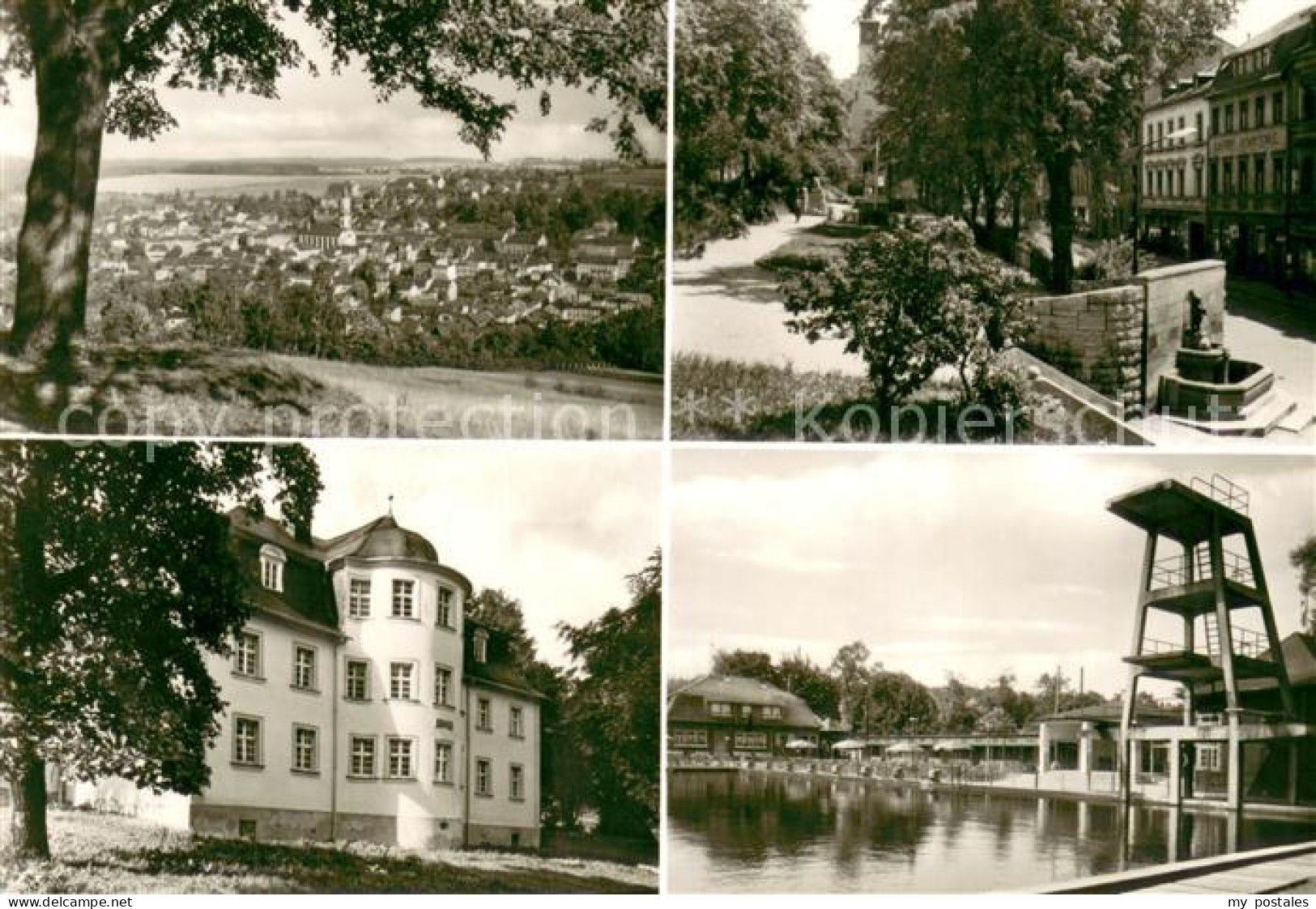 73669309 Markneukirchen Panorama Ernst ThaelmannPlatz Musikinstrumenten Museum S - Markneukirchen