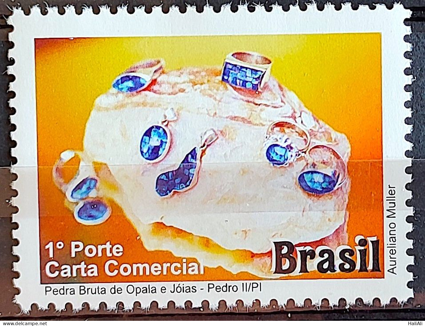 C 3120 Brazil Stamp Depersonalized Piaui Tourism 2011 Opala Stone - Personnalisés