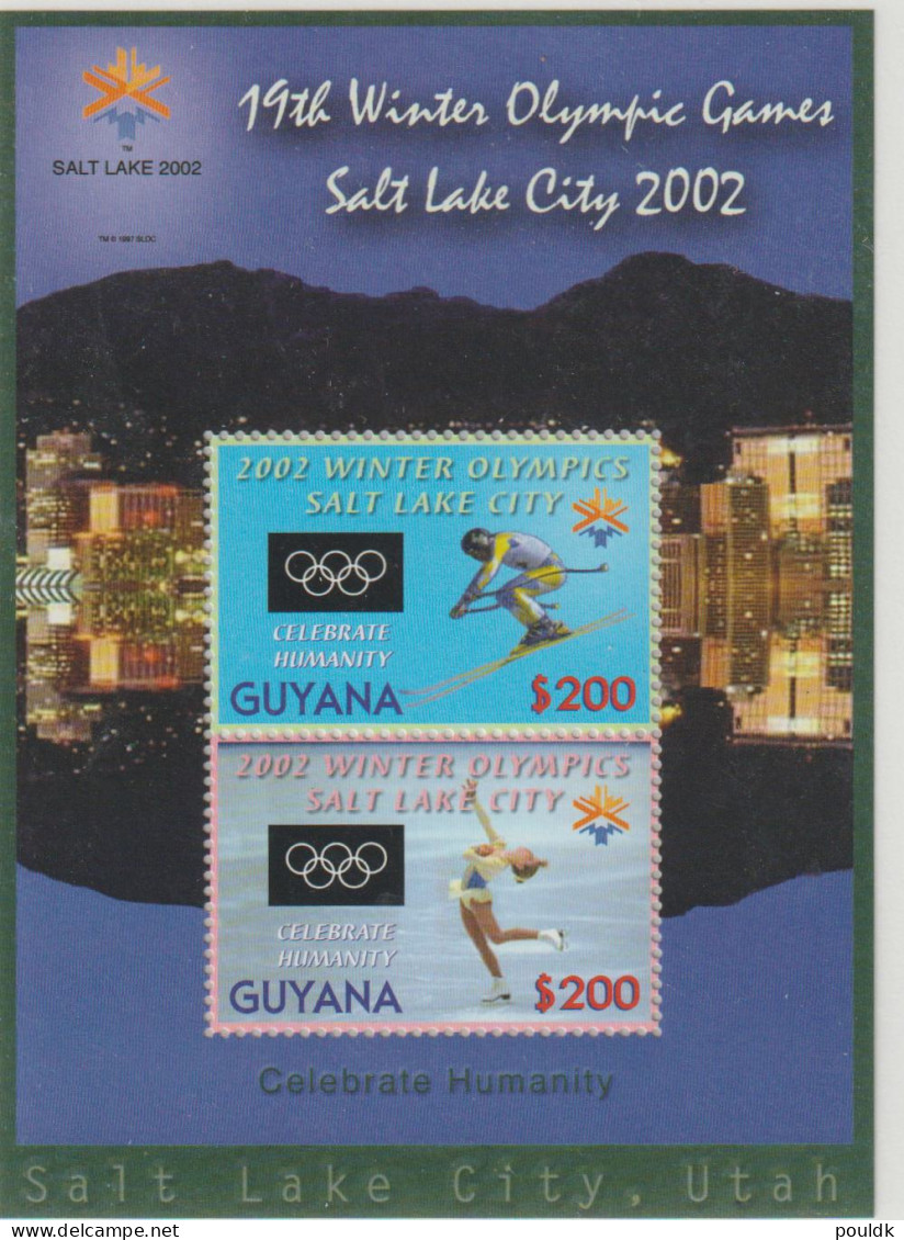 Six Souvenir Sheets Commerating The Winter Olympic Games 2002 In Salt Lake City MNH/**. Postal Weight Approx - Hiver 2002: Salt Lake City