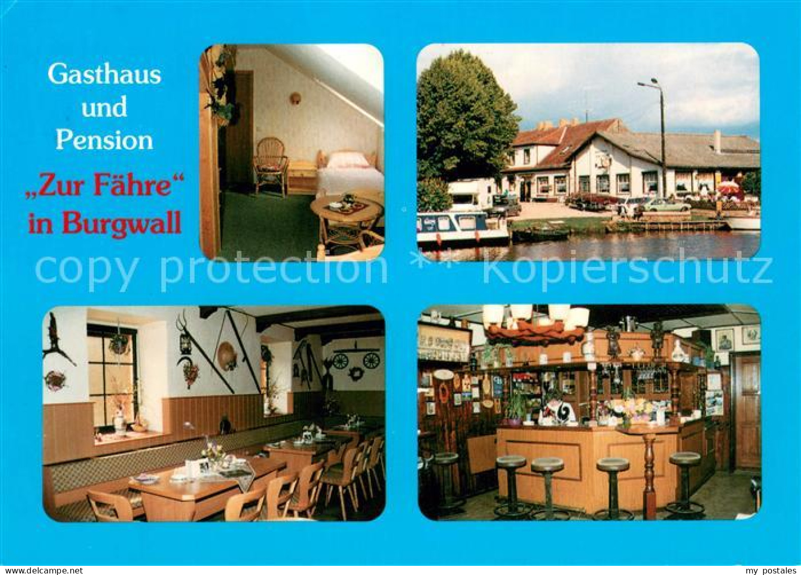 73648340 Burgwall Gasthaus Pension Zur Faehre Gaststube Bar Burgwall - Zehdenick