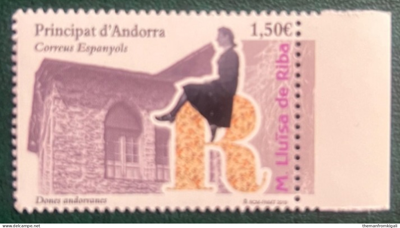 Andorra 2019 Women Of Andorra - Maria Lluïsa De Riba, 1908-1993 - Other & Unclassified