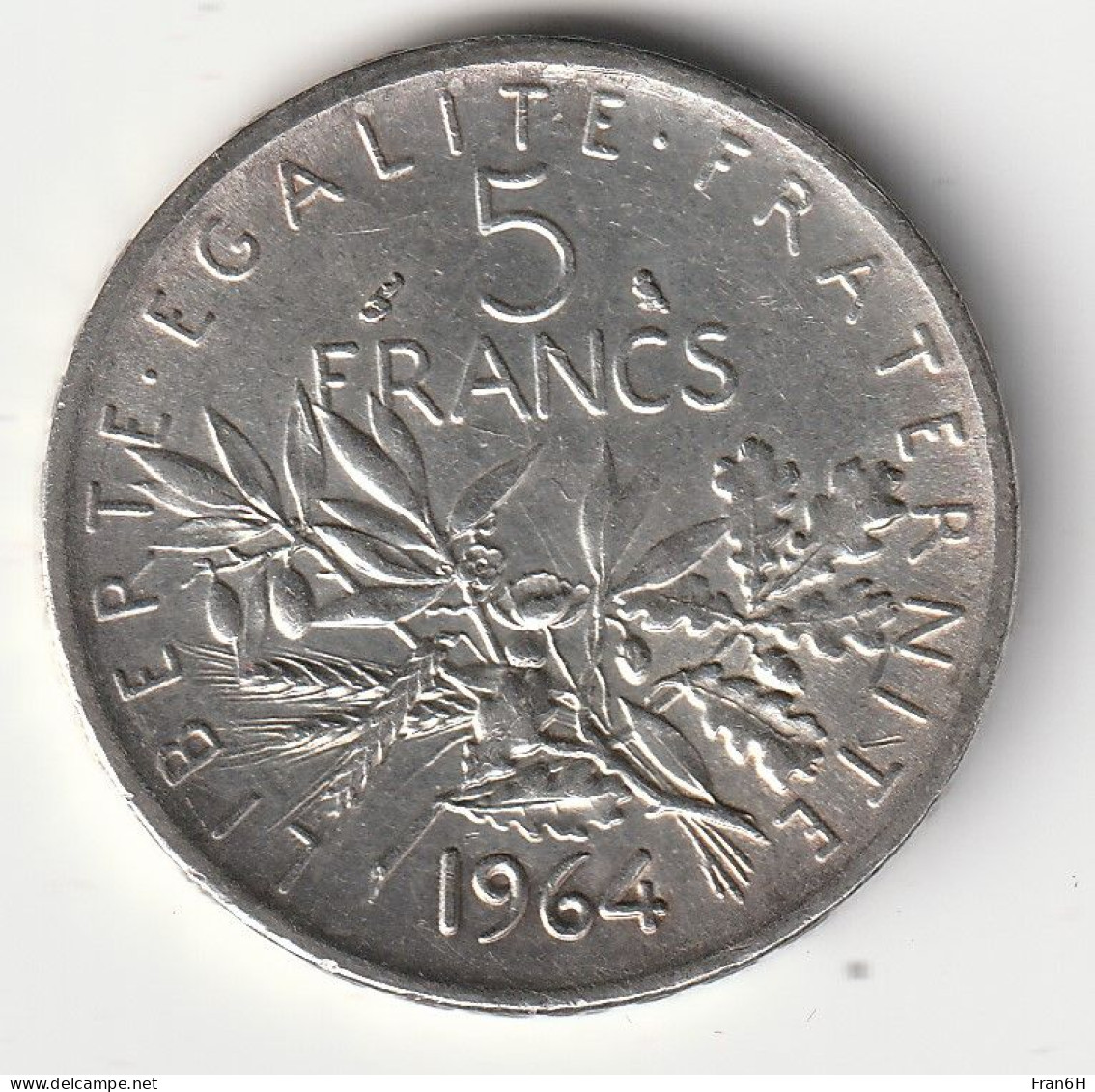 5 Francs Argent 1964 - Silver - - 5 Francs