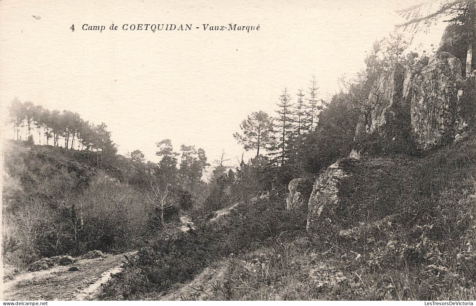 FRANCE - Camp De Coëtquidan - Vaux Marqué - Carte Postale Ancienne - Guer Coetquidan