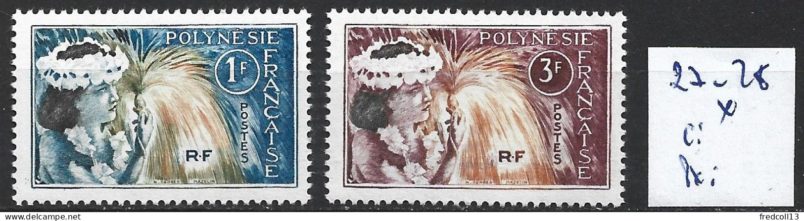 POLYNESIE FRANCAISE 27-28 * Côte 1.60 € - Ungebraucht