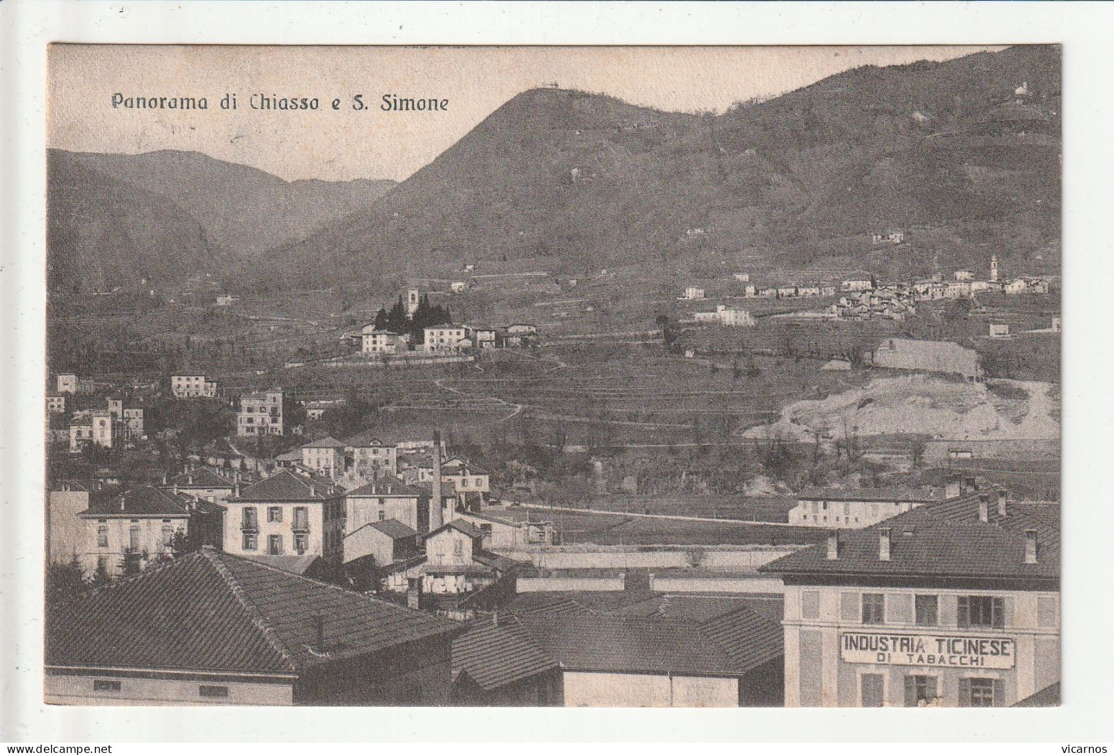 CP SUISSE Panorama Di CHIASSO E S.Simone - Chiasso