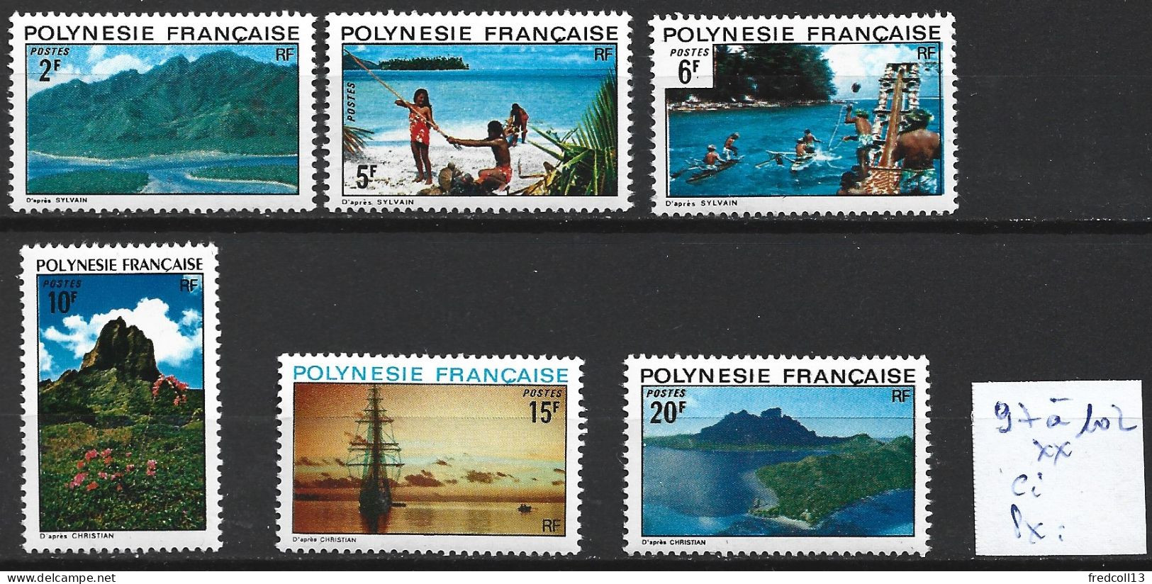 POLYNESIE FRANCAISE 97 à 102 ** Côte 20 € - Neufs