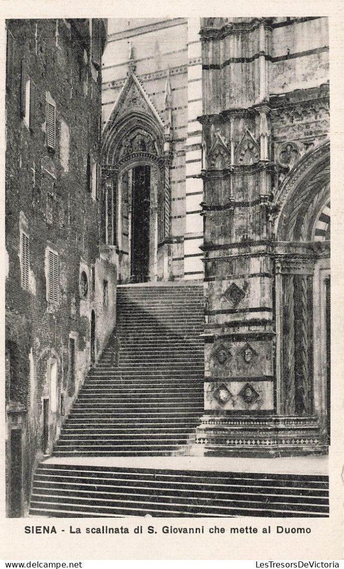 ITALIE - Siena - La Scalinata Di S Giovanni Che Mette Al Duomo - Carte Postale Ancienne - Siena