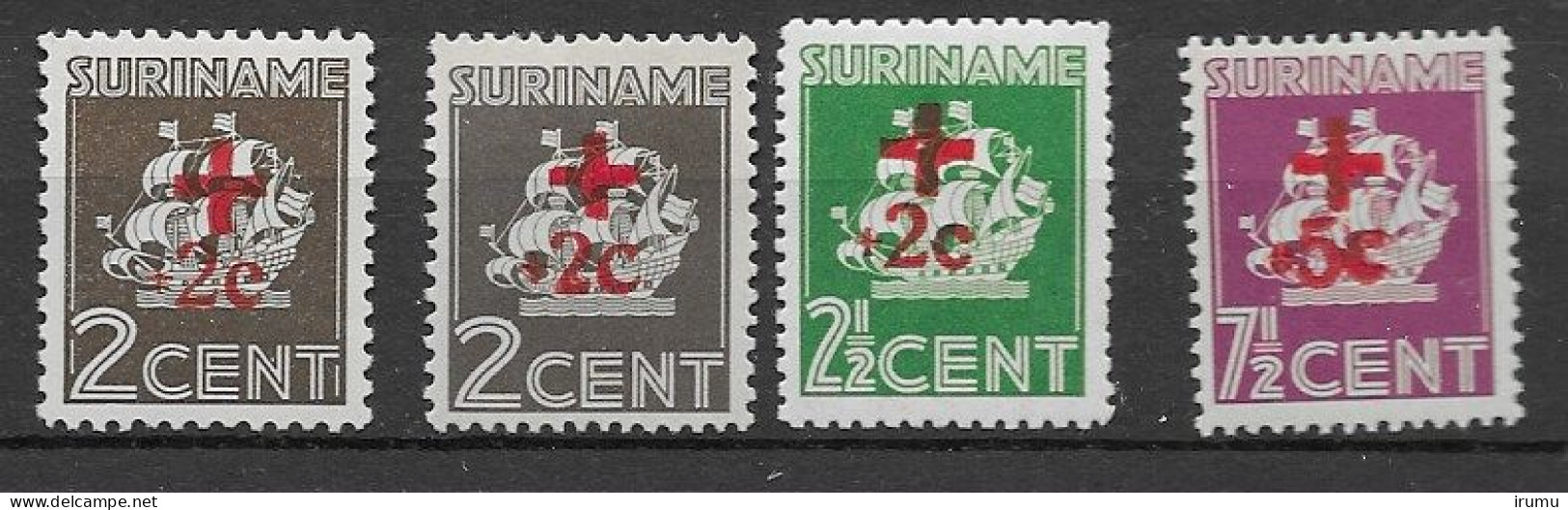 Suriname 1928, NVPH 137-40 MH, Kw 25 EUR (SN 2689) - Surinam ... - 1975