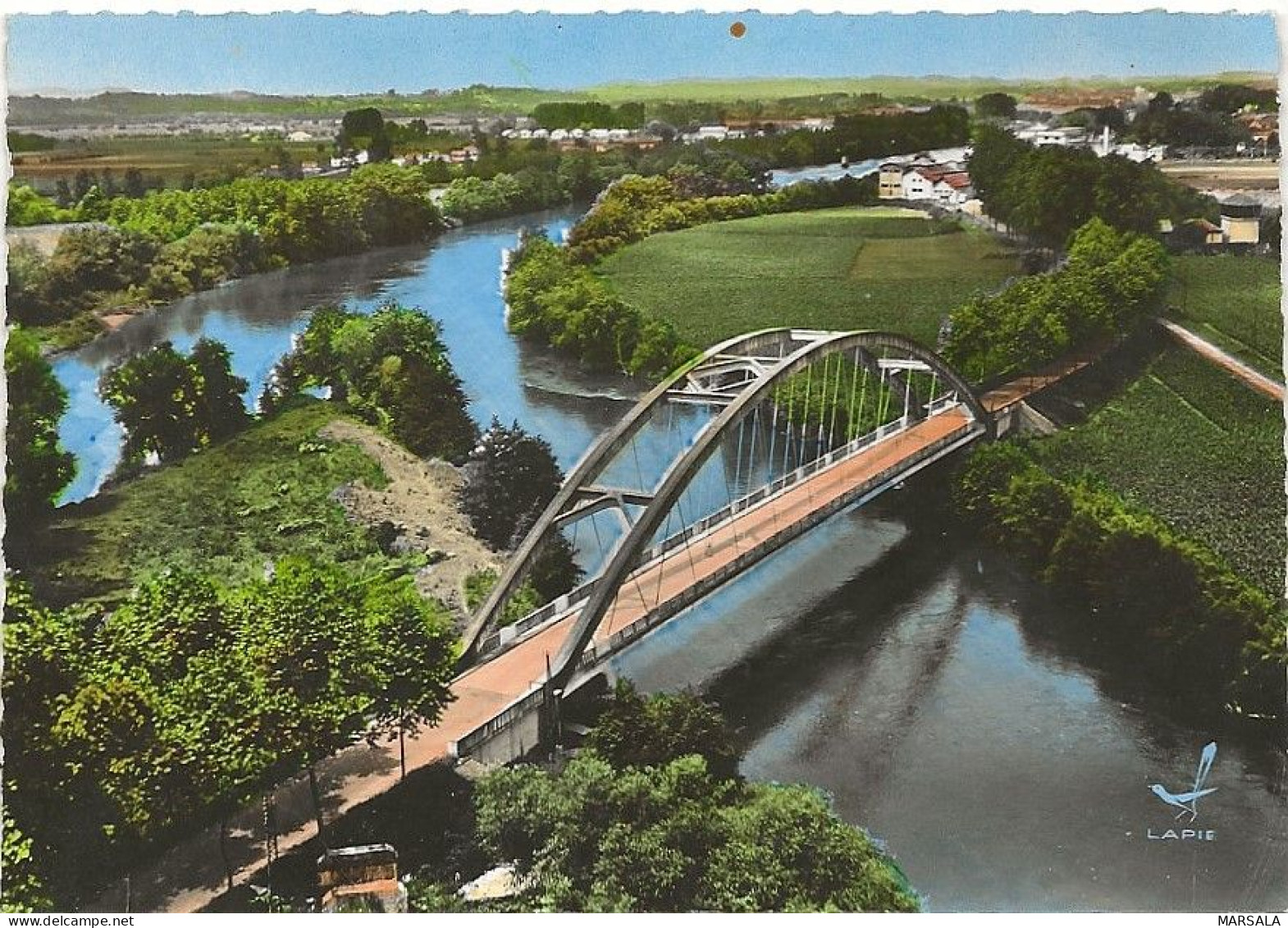 CPSM Peyrehorade  Pont Sur Les Gaves Réunis - Peyrehorade