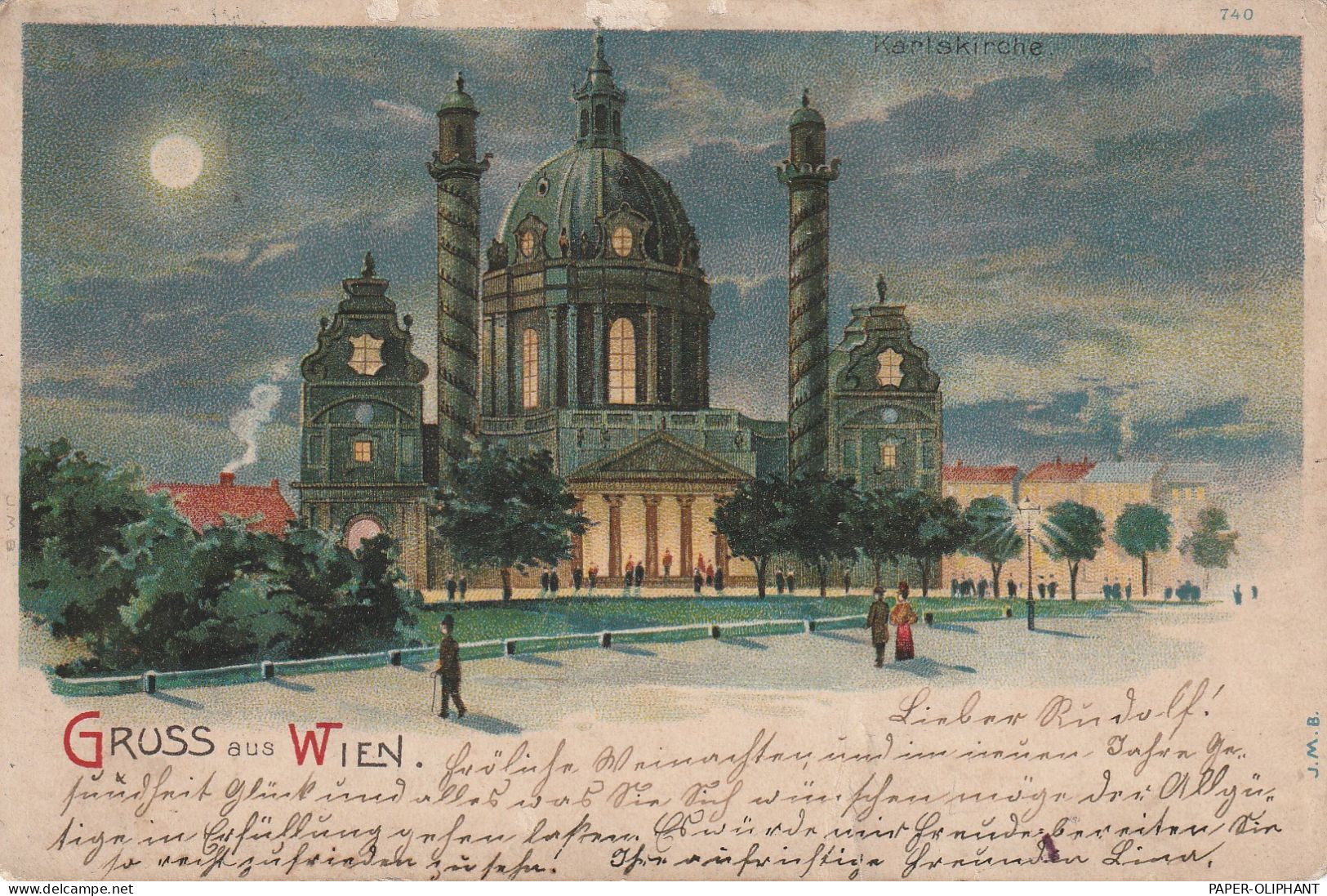 A 1000 WIEN, Karlskirche Bei Nacht - Churches