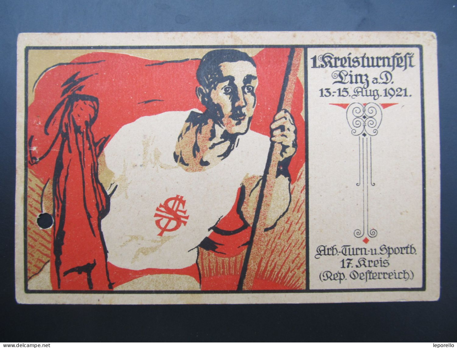 AK LINZ Kreisturnfest 1921 Künstlerkarte Sport // D*58706 - Linz