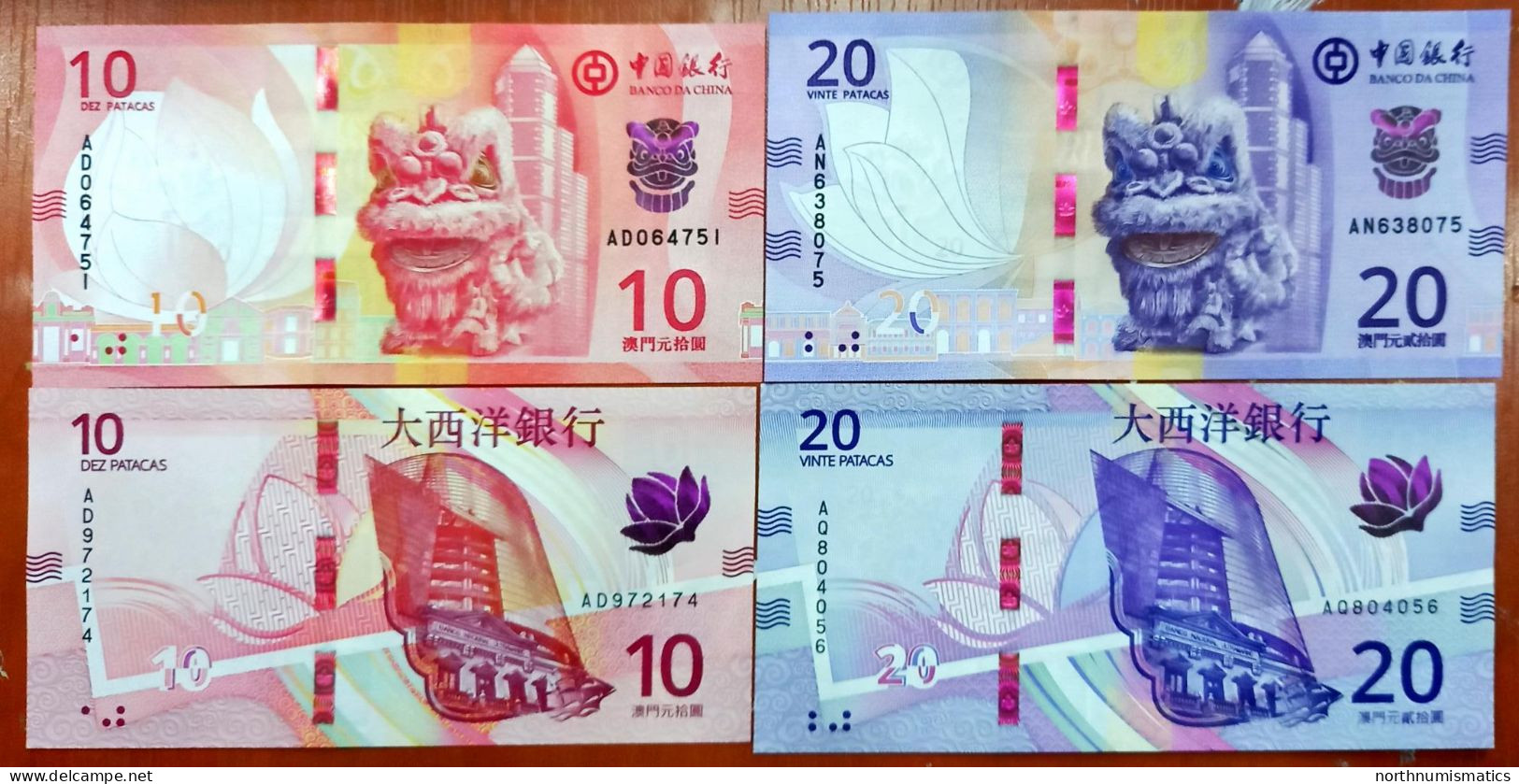 China Ultramarino 4 Pcs 10-10-20-20 Yuan 2020  Unc - China