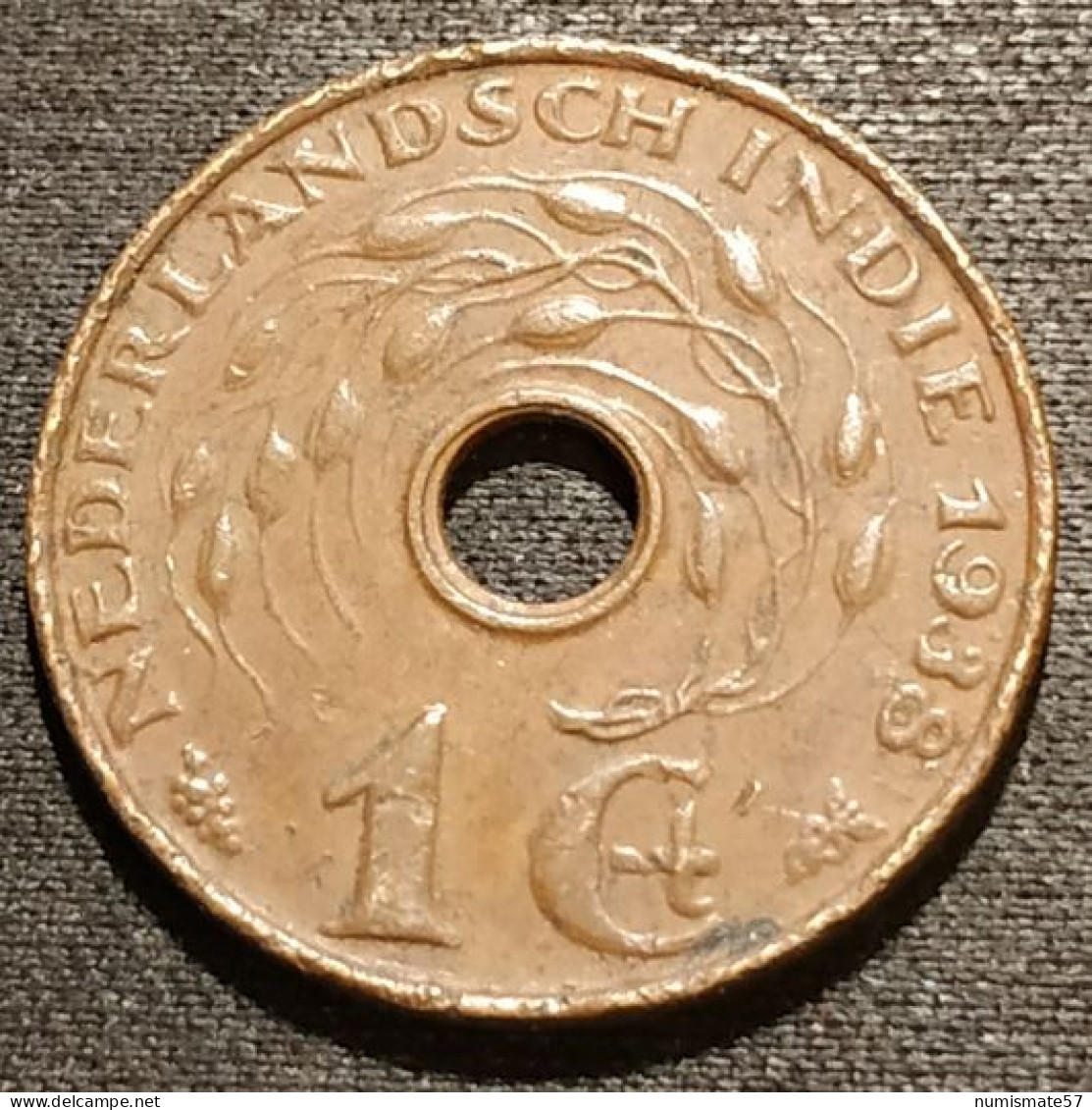 INDONESIE - INDONESIA - 1 CENT 1938 - Wilhelmina - KM 317 - ( NEDERLANDSCH INDIE ) - Indonésie