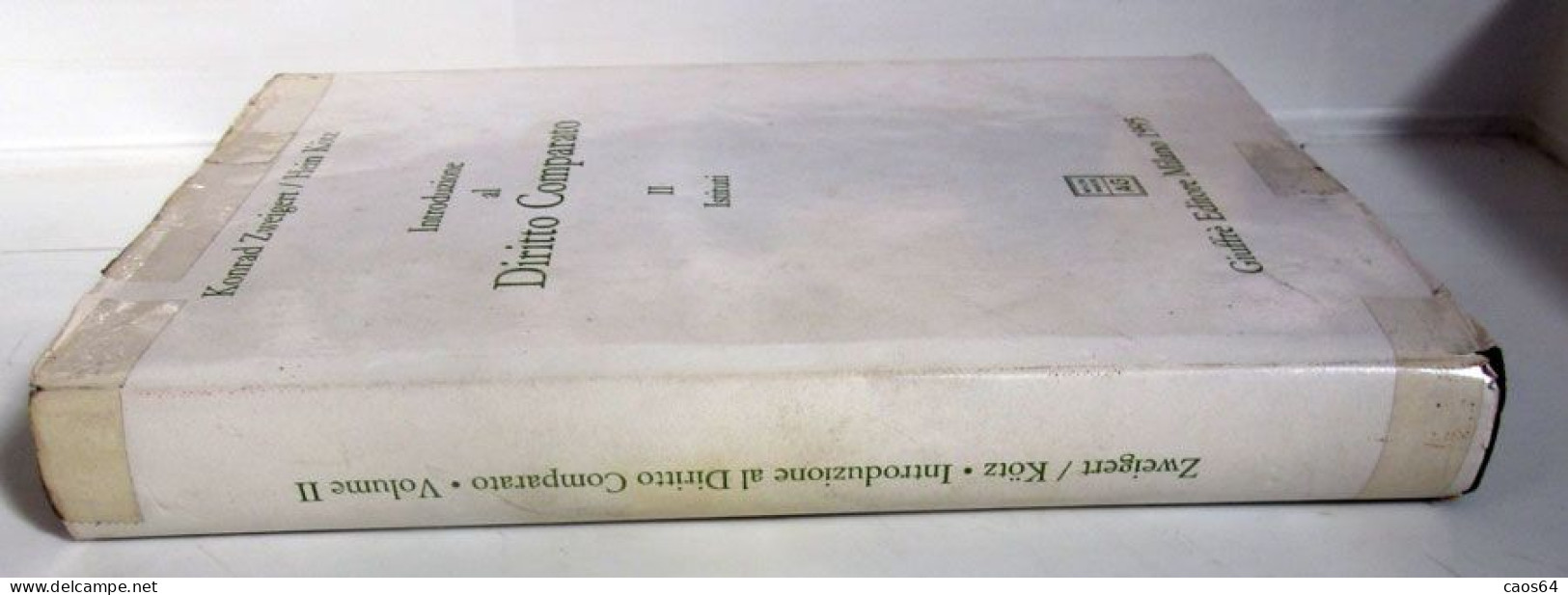 Introduzione Al Diritto Comparato II Konrad Zweigert/Hein Kötz Giuffrè 1995 - Droit Et économie