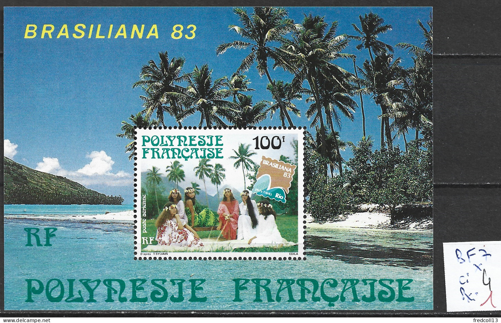 POLYNESIE FRANCAISE BF 7 * Côte 4 € - Blocks & Sheetlets